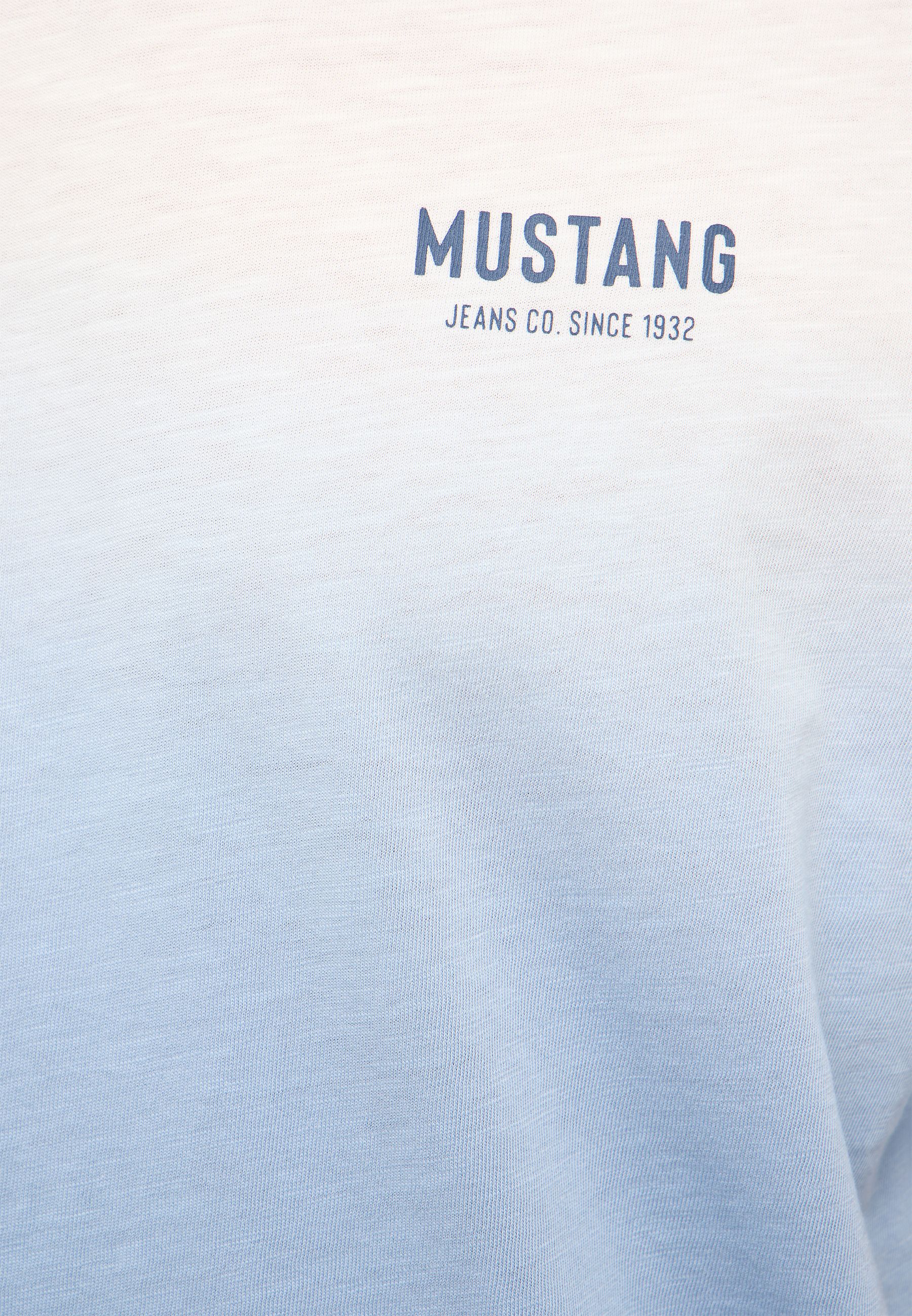 T-Shirt, Gradient, Mustang, Jeans Co., Logo