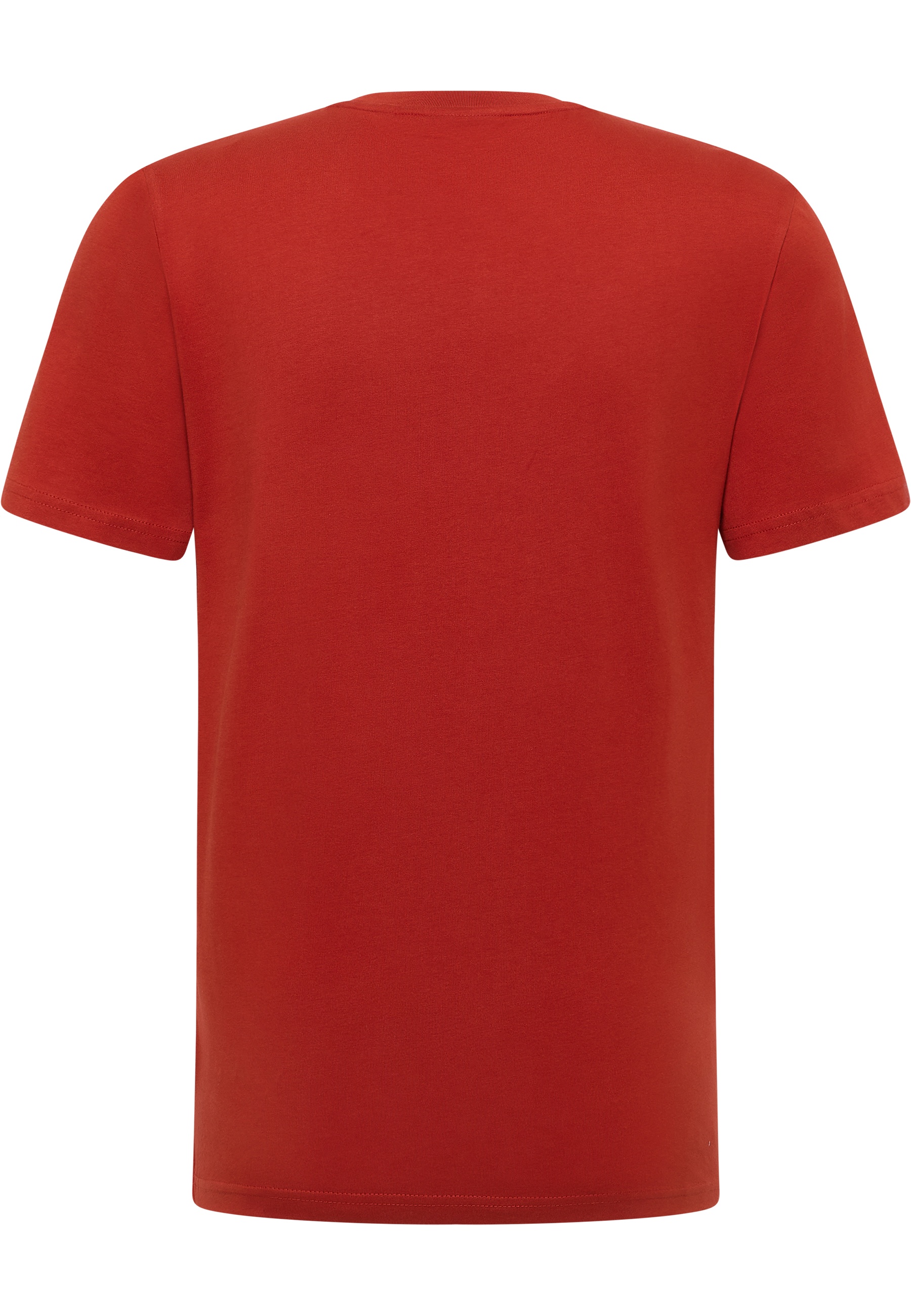 T‑Shirt, Rot, Uni, Kurzarm, Baumwolle
