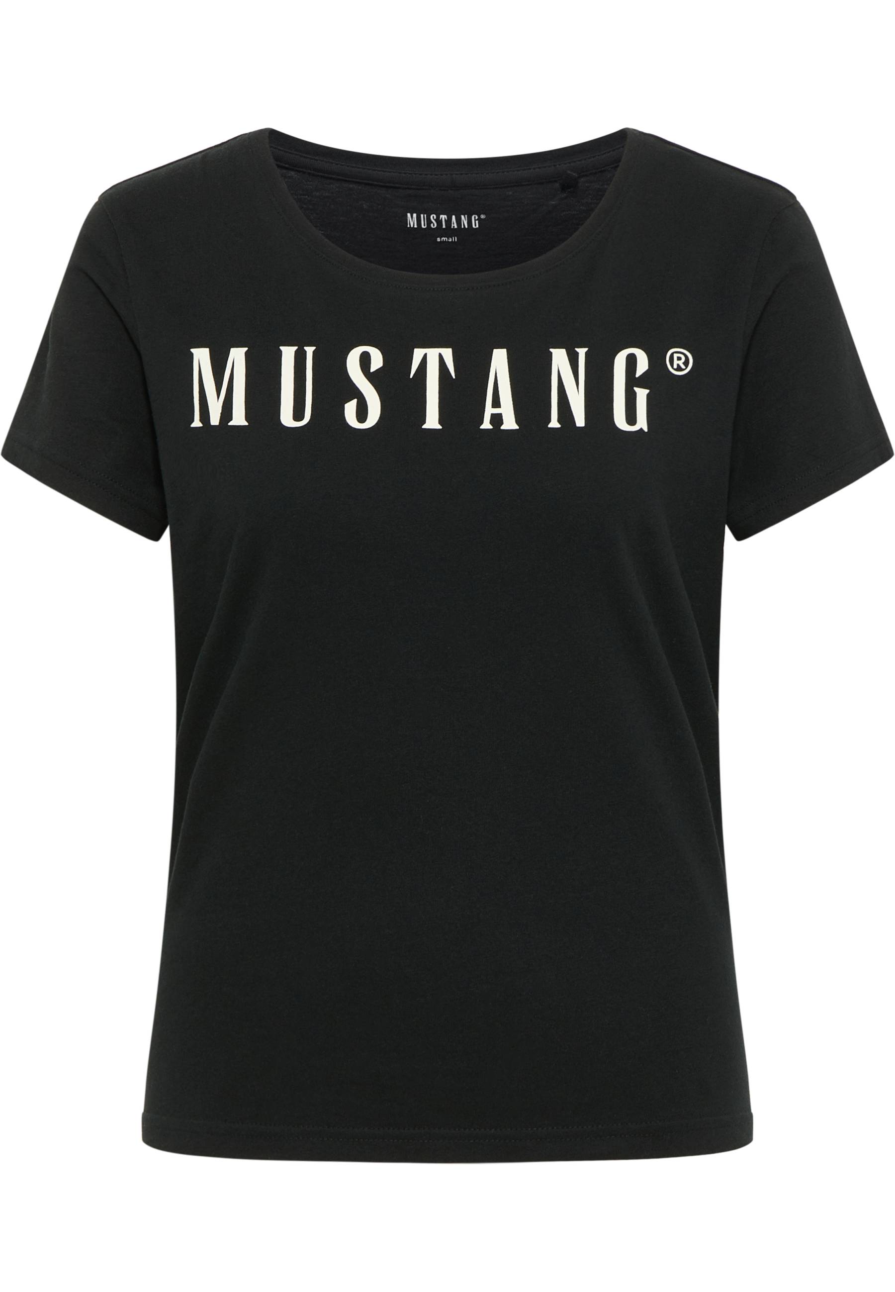 Mustang Damen T-Shirt Style Alma, schwarz