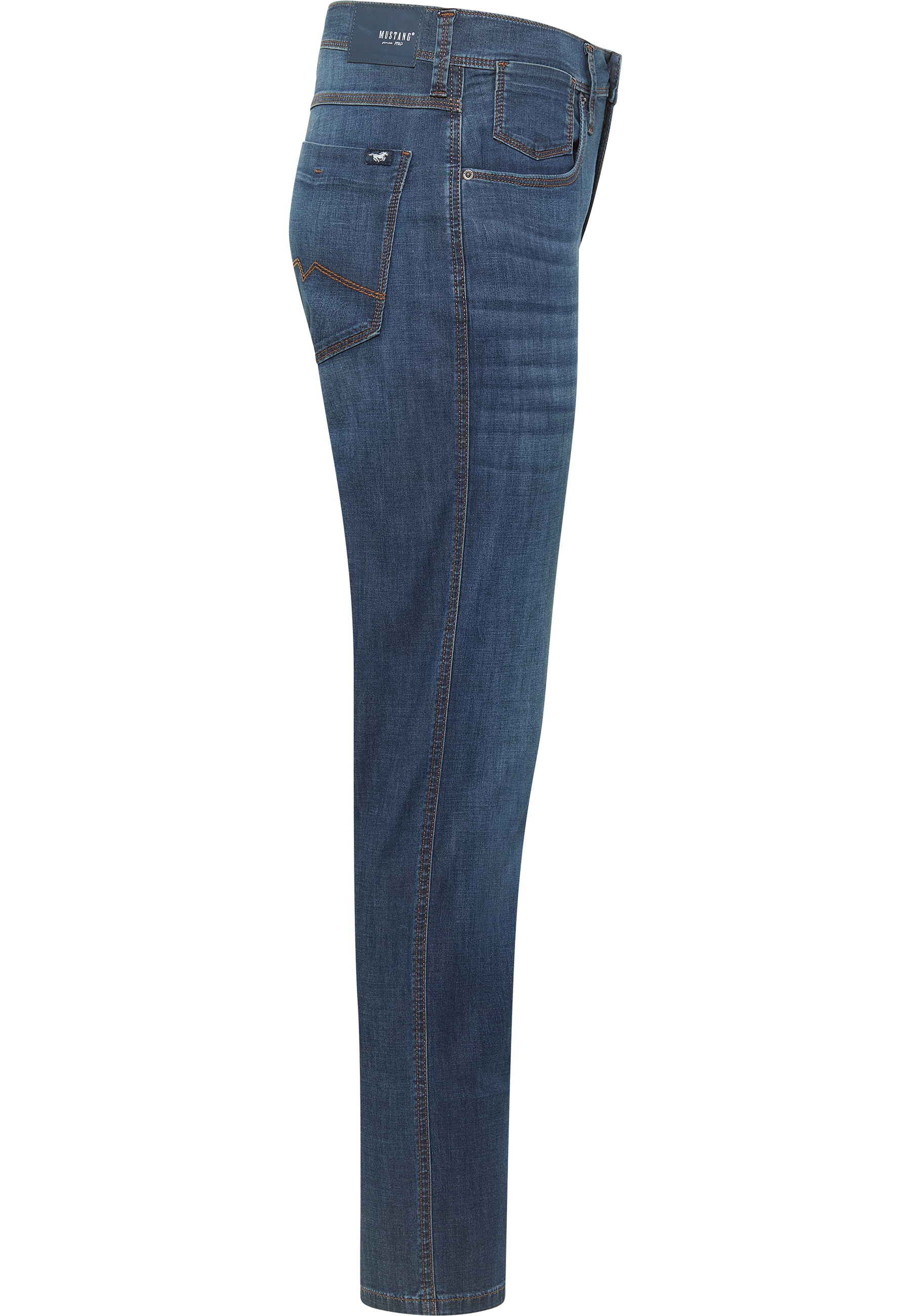 Jeans, Denim, Jeanshose, Cargo Tasche, Bleached/Indigo