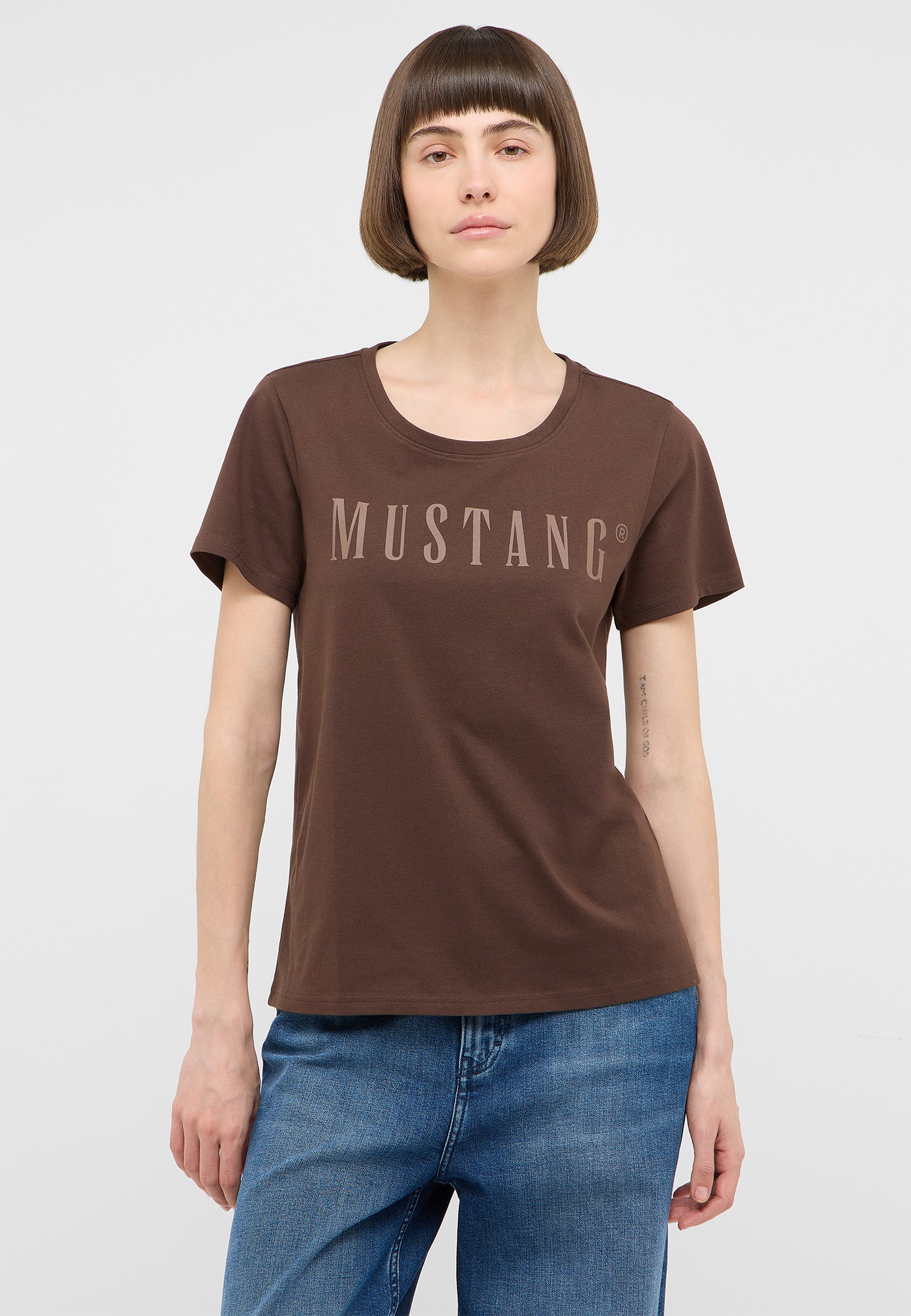 T-Shirt, Kurzarm, braun, Kleidung, Casual