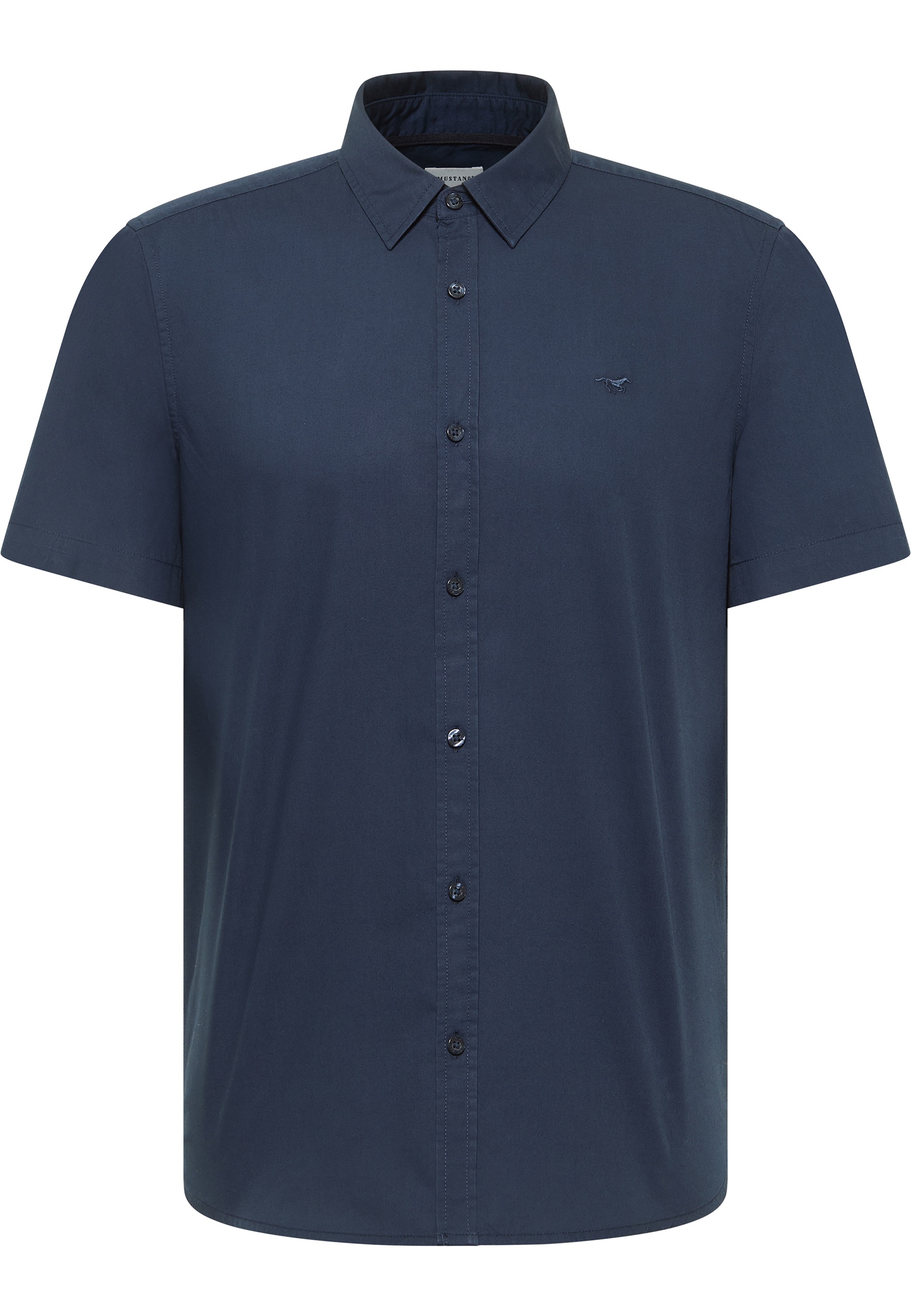 Mustang Herren Kurzarmhemd Style Gilroy, dunkelblau