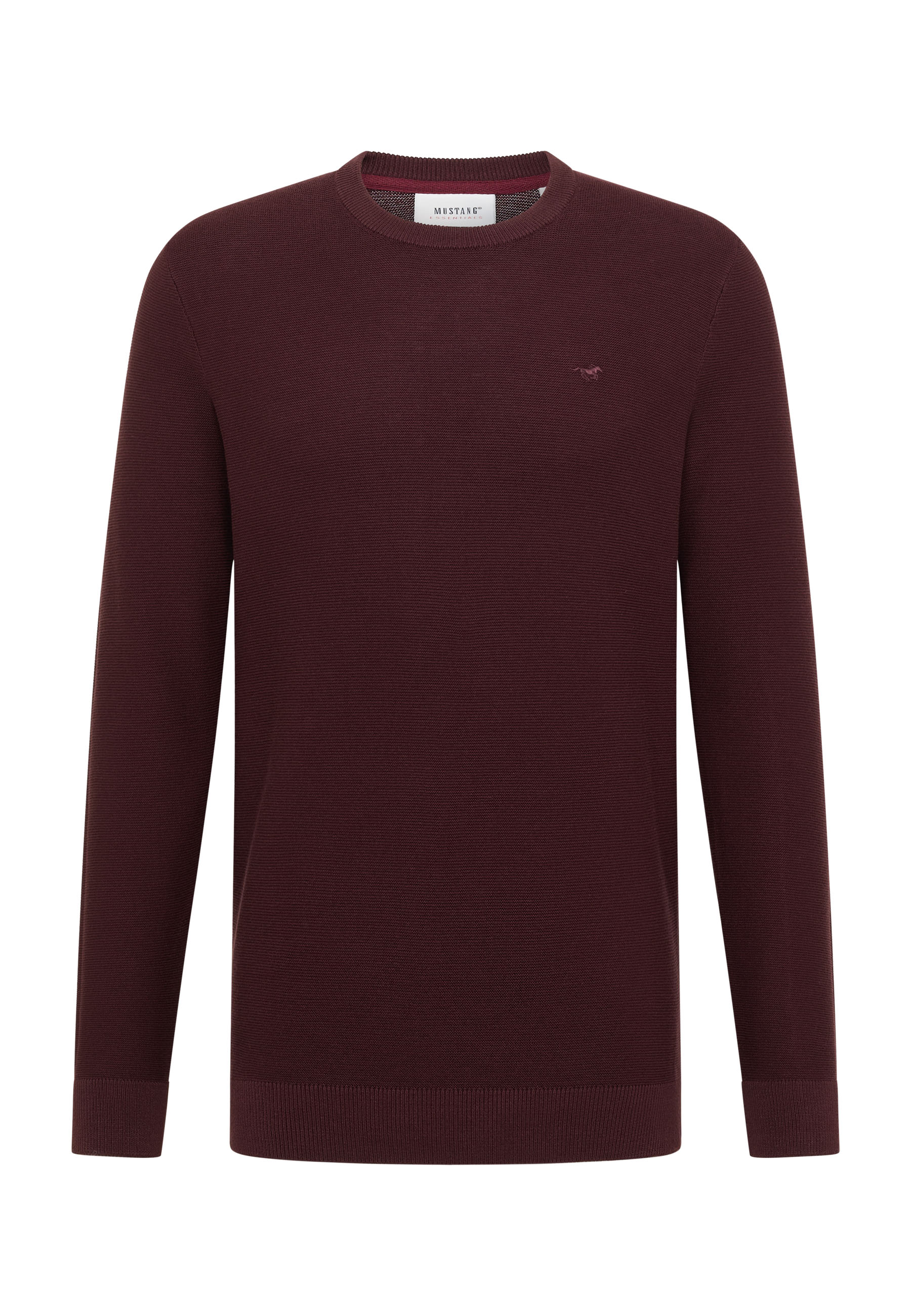 Pullover, Knitwear, Burgundy, Rundhals, Langarm