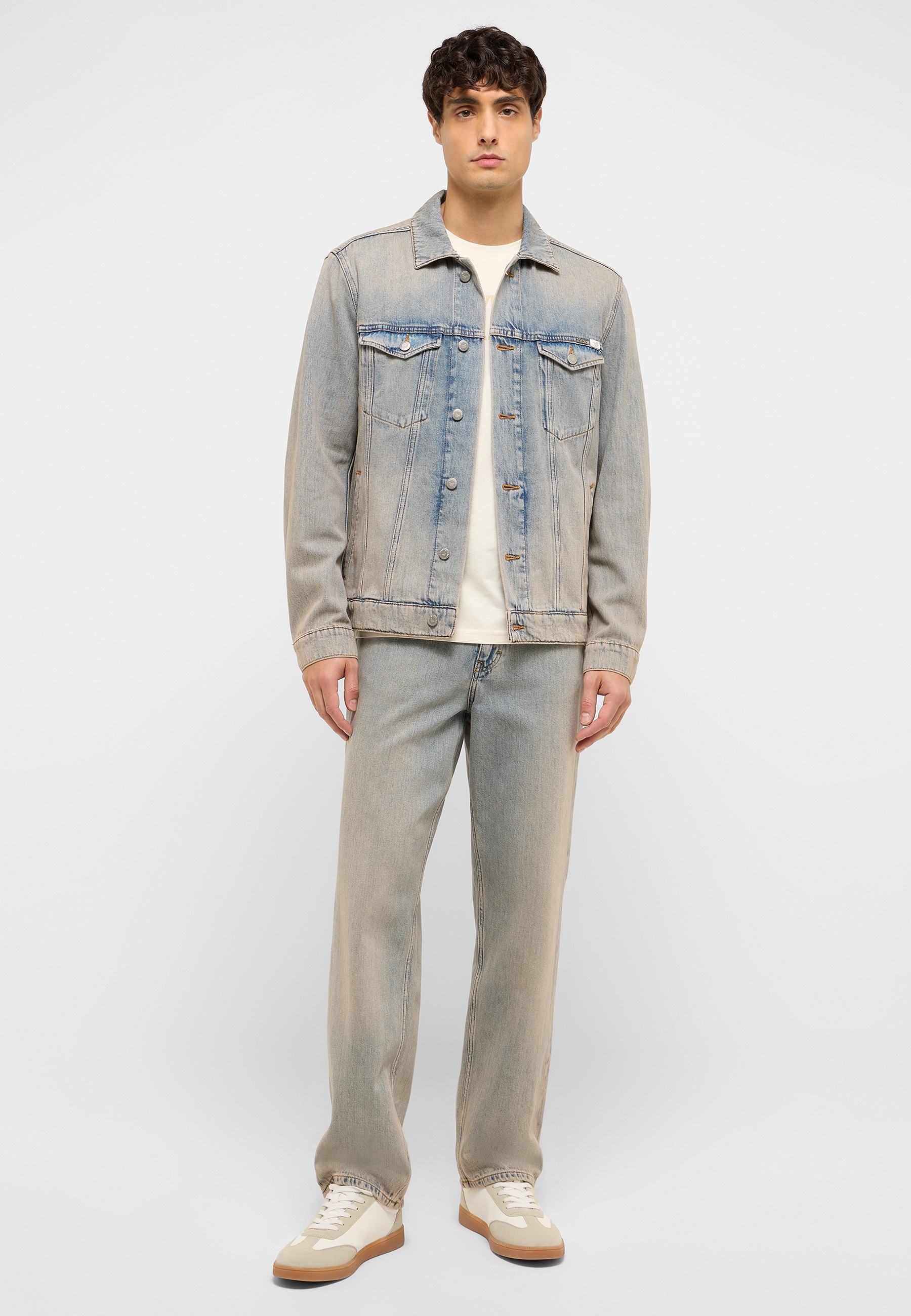 Hosen, Weste, Jeans, Mann, Person