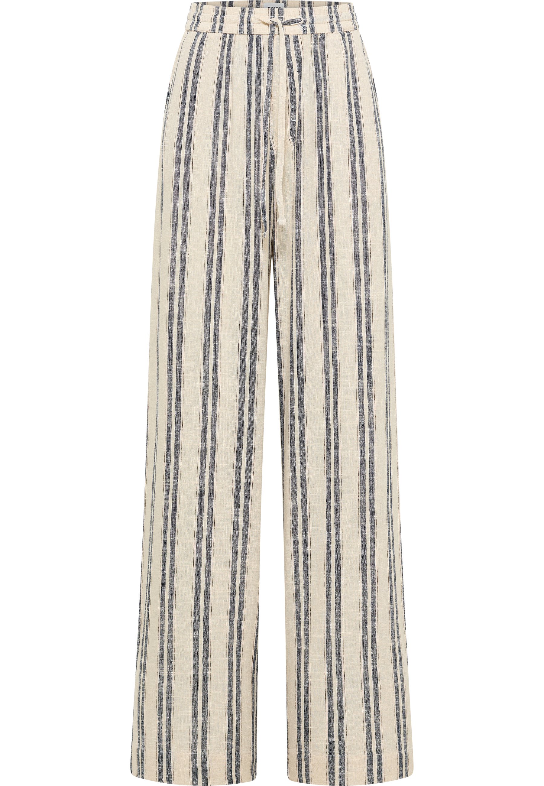 Hose, Streifen, Leinen, Sommerhose, Weiß-Blau