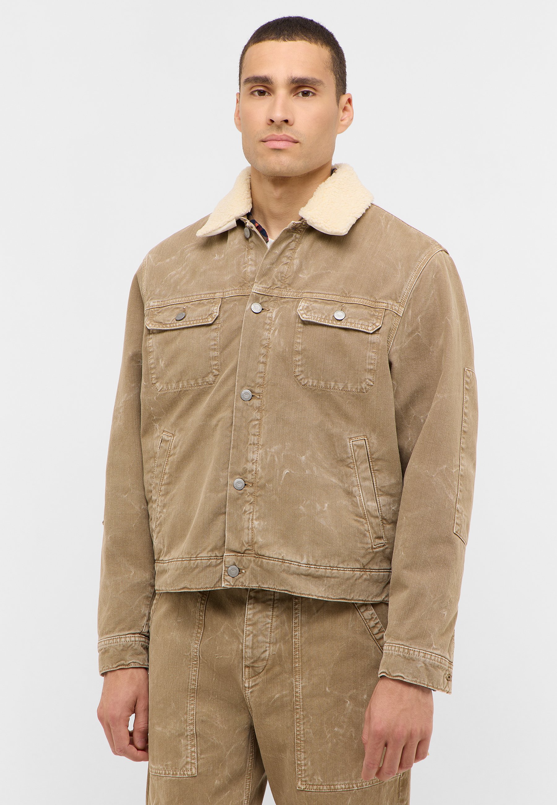 Mantel, Jacke, Khaki, Mann, Person