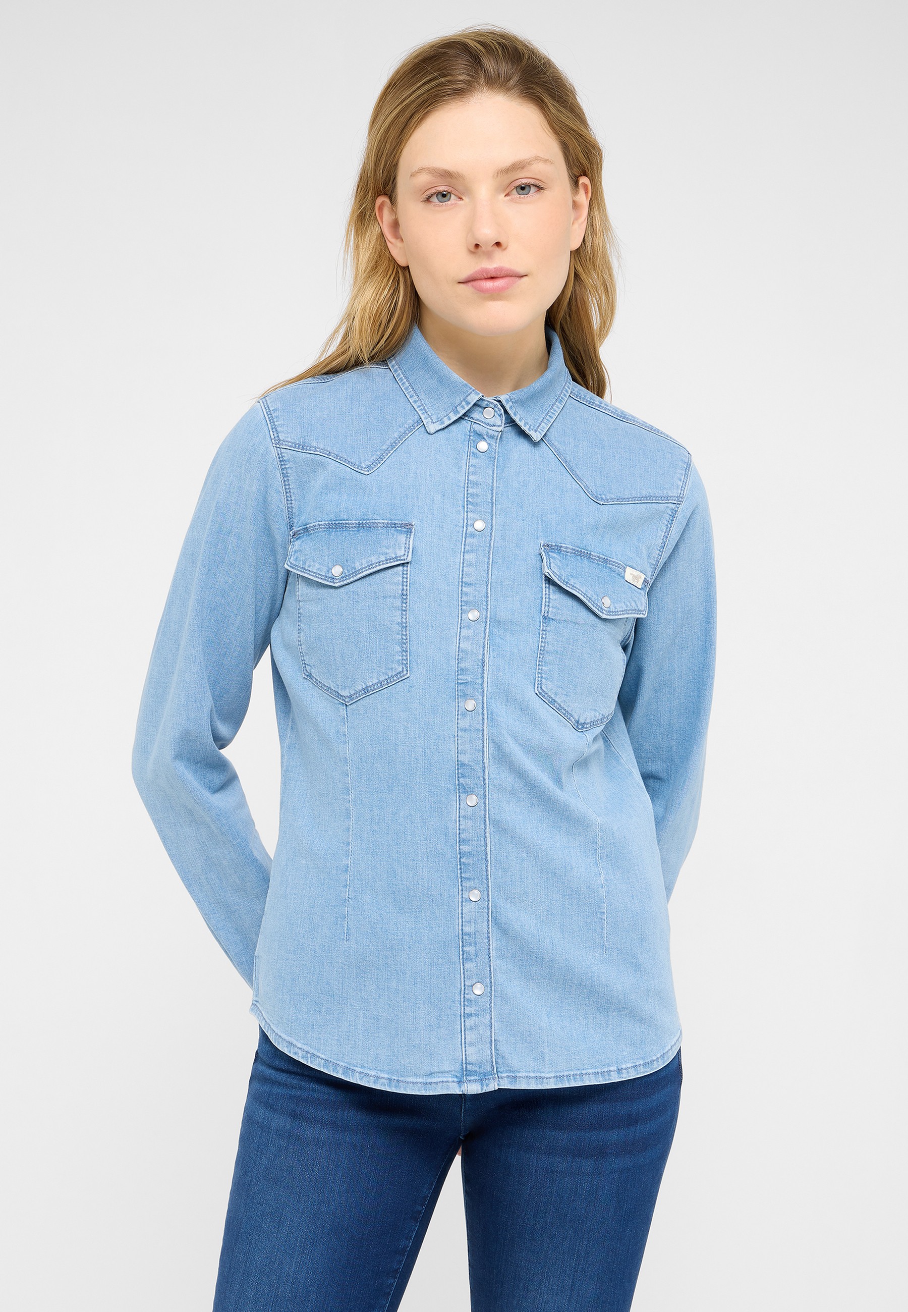 Langarmhemd Style Cody Denim Shirt Hosen, Hemd, Langarm, Jeans, Bluse