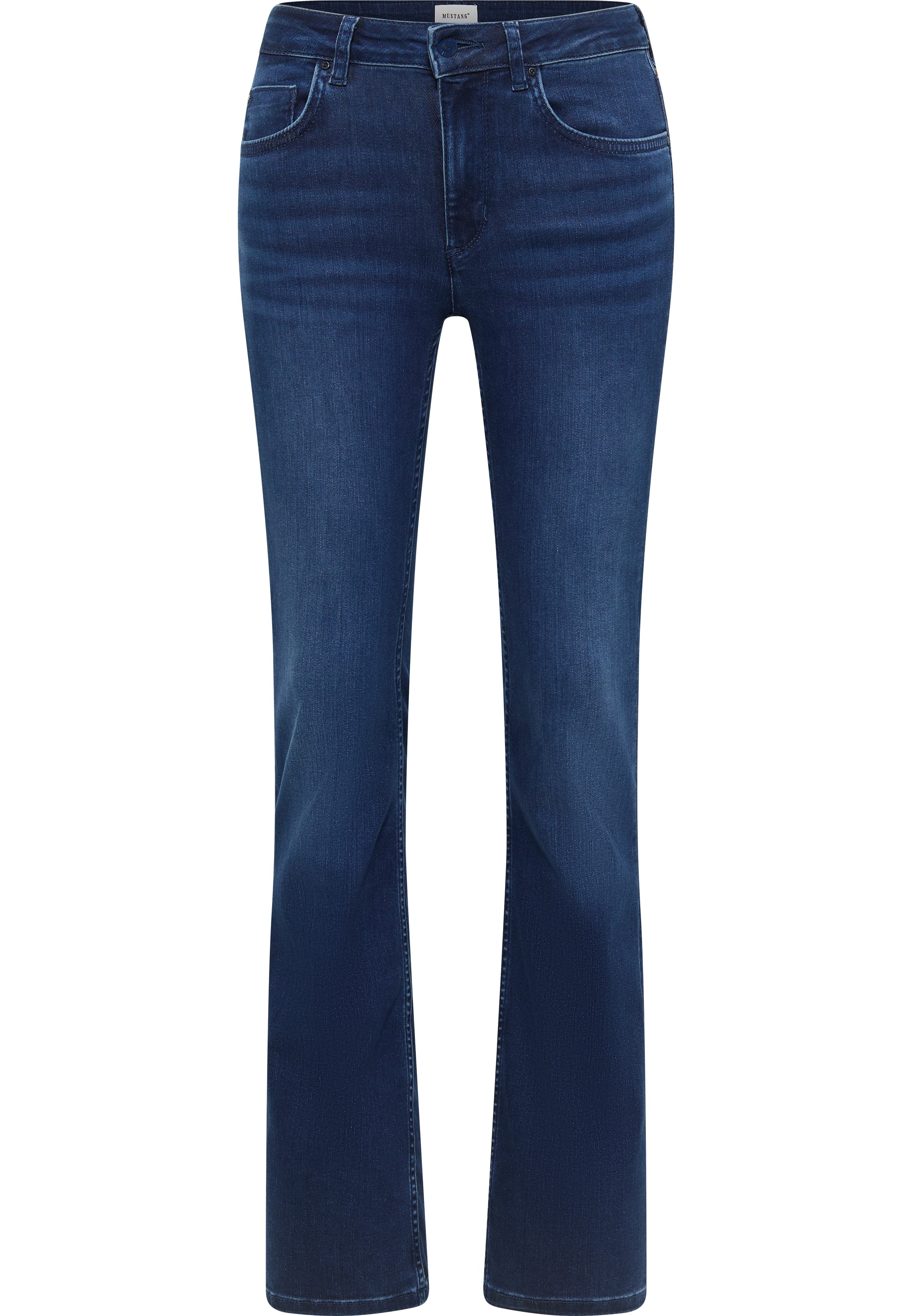 Mustang Damen Jeans Style Shelby Slim Boot, blau dunkel