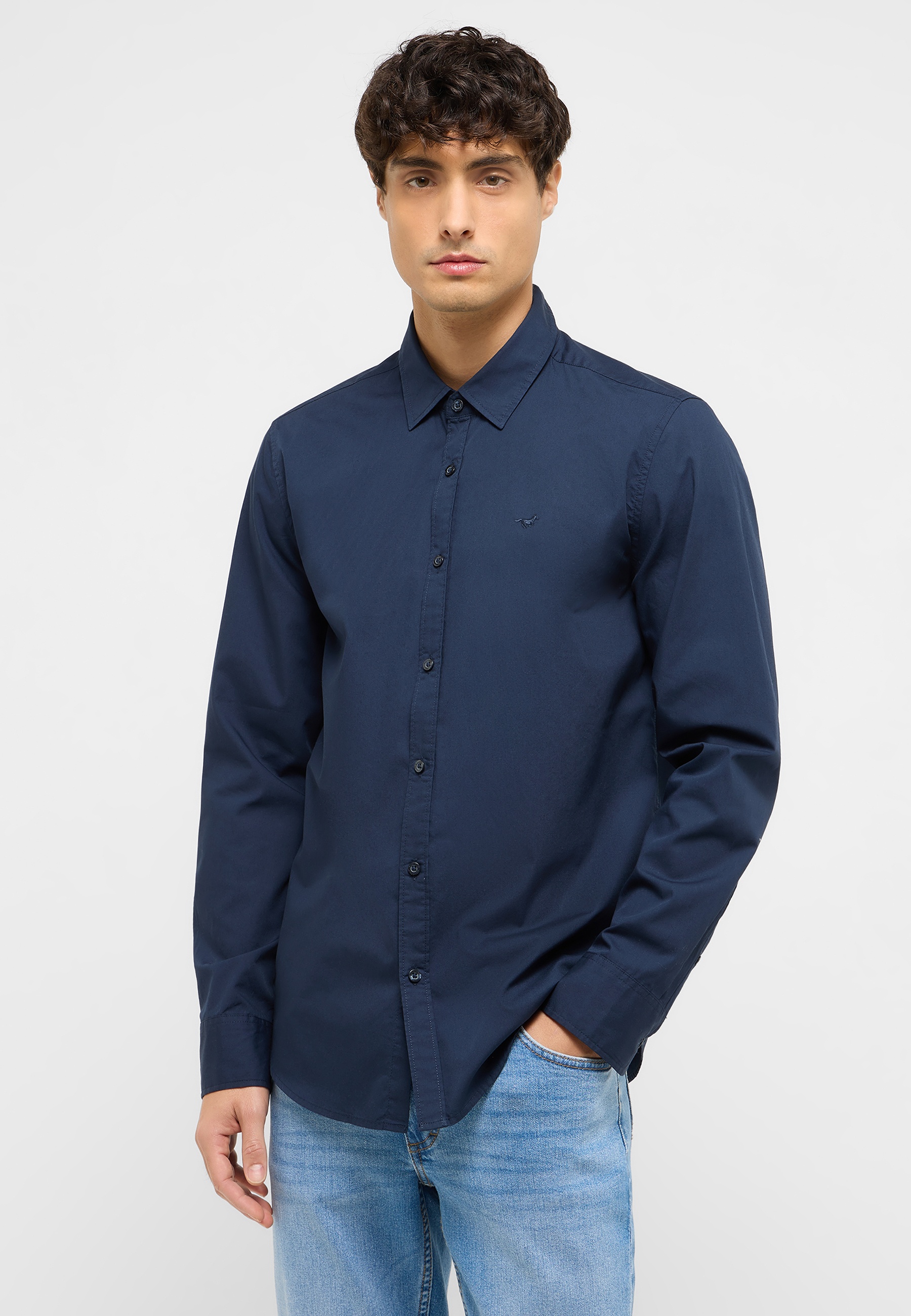 Hemd, Langarm, Kleid, Hemd, Hosen, Jeanshose