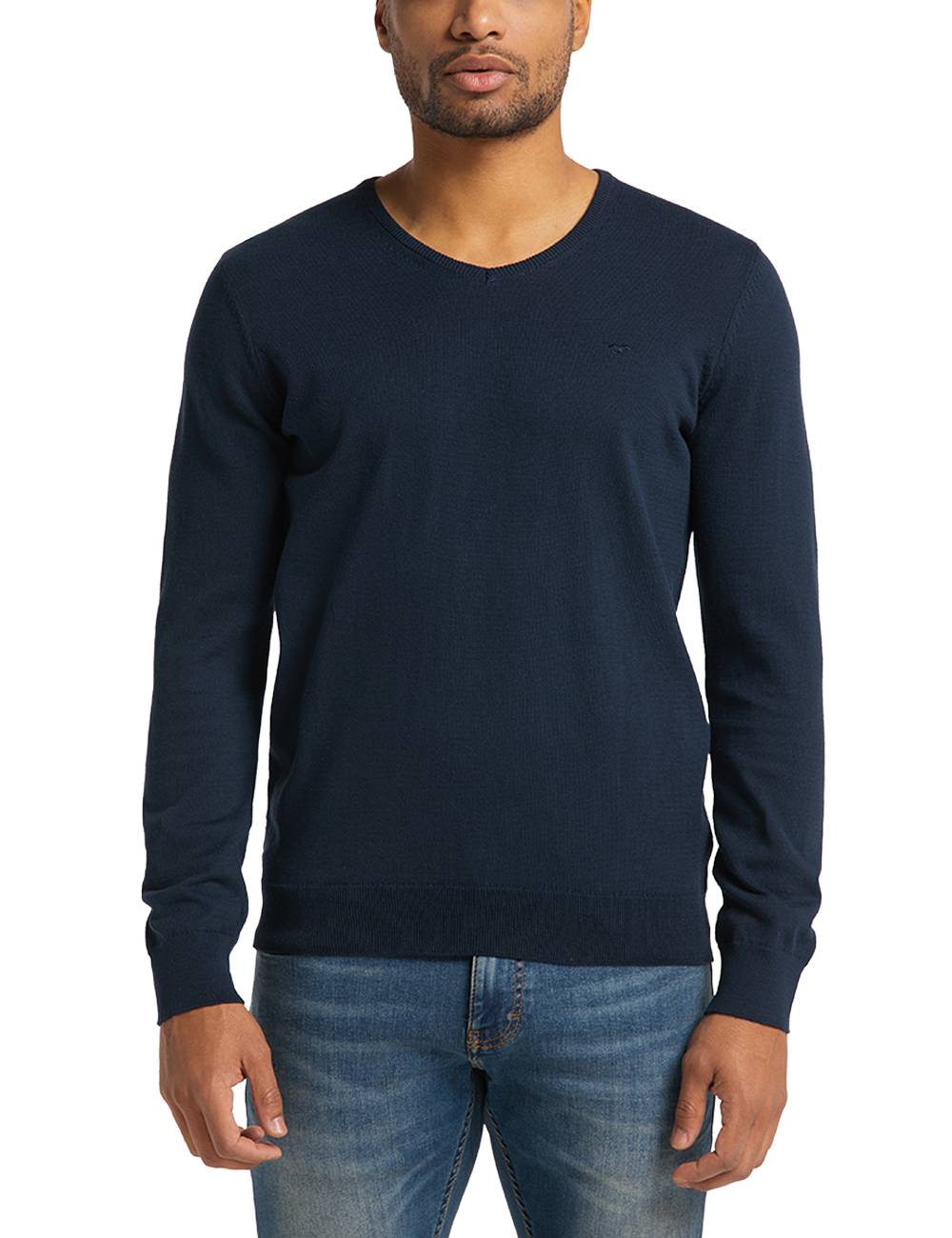 Langarmpullover Basic V-Neck Jumper