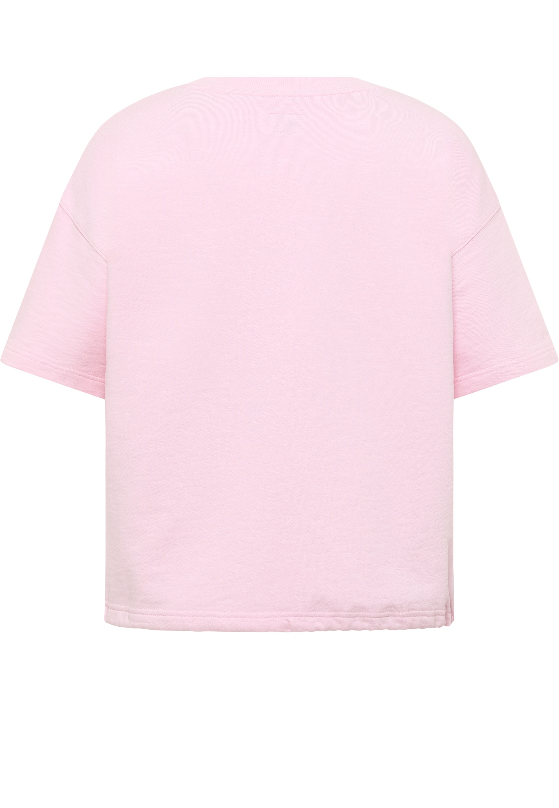 T-Shirt, Kurzarm, Rundhals, Grau?, Unifarben pink