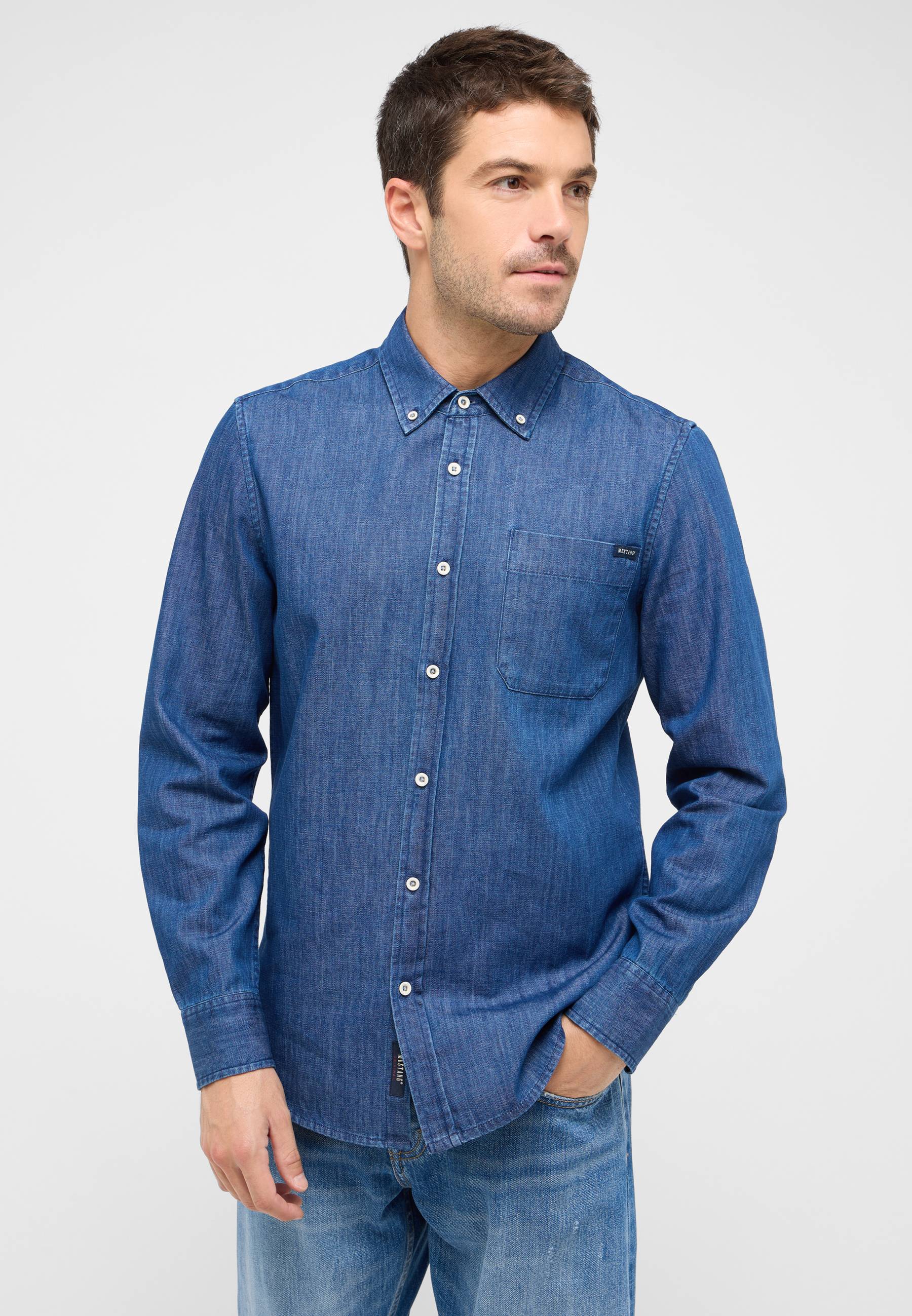 Hemd, Hosen, Langarm, Jeans, Mantel