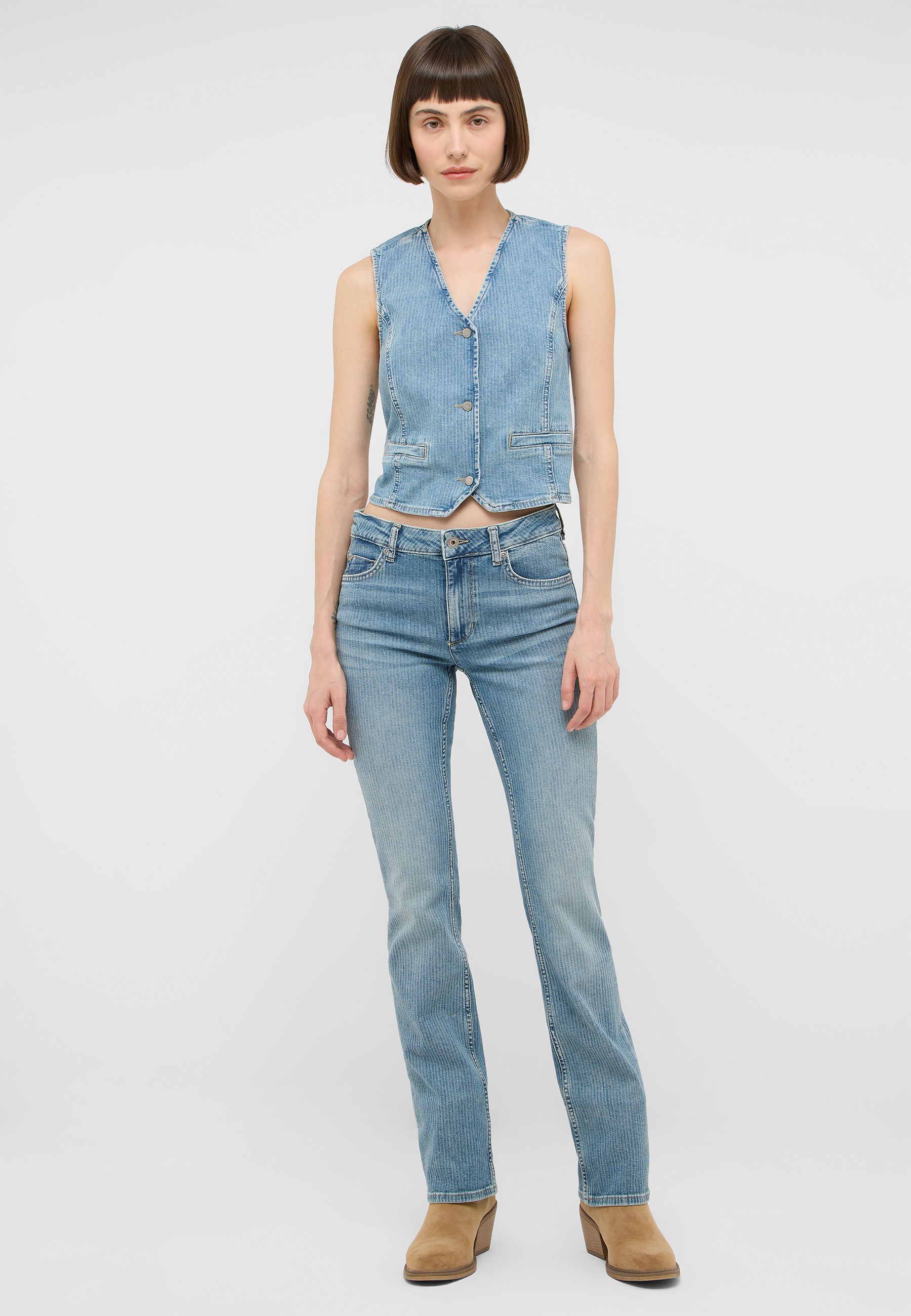Jeans, Slim Fit, Denim, Weste, Hose