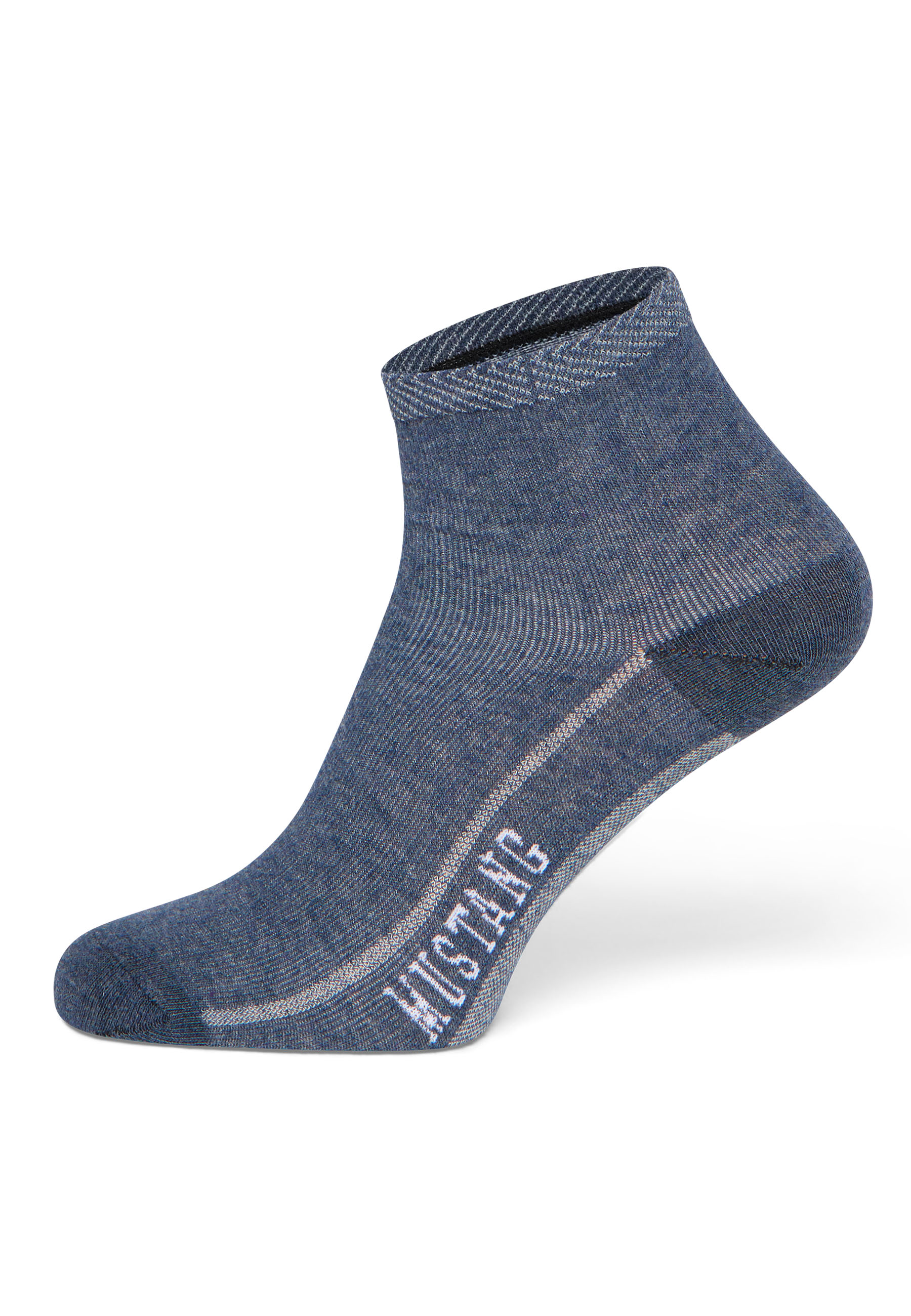 Socken, Ankle-Socken, Baumwollmischung, Denim-Farbe, Stützende Naht