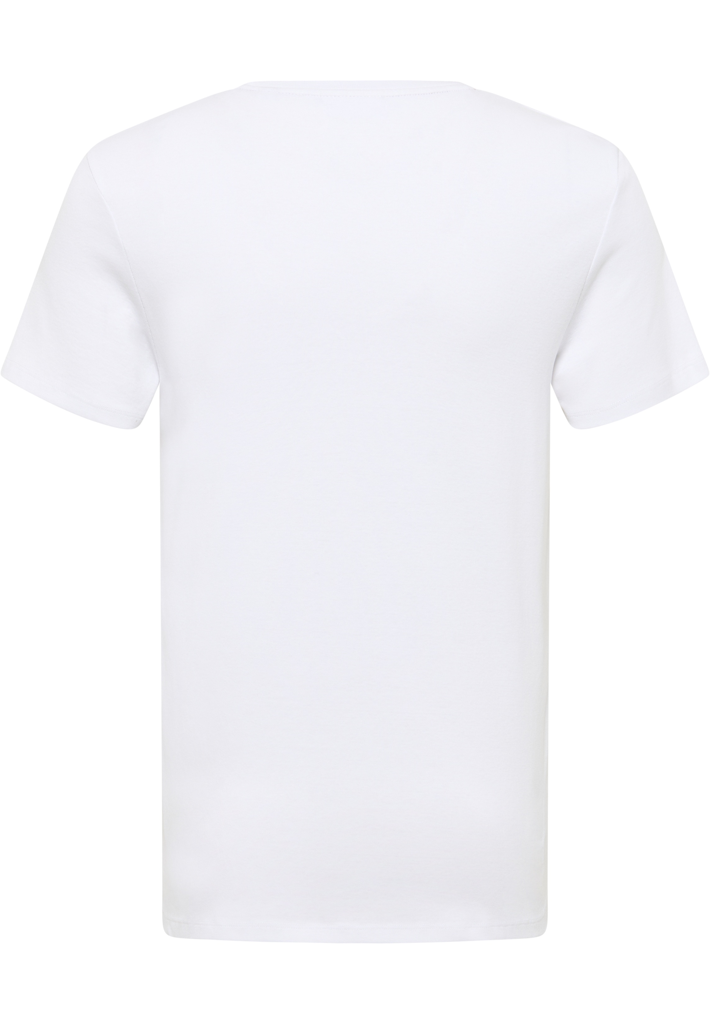 T‑Shirt, Weiß, Kurzarm, Rundhals, basic tee