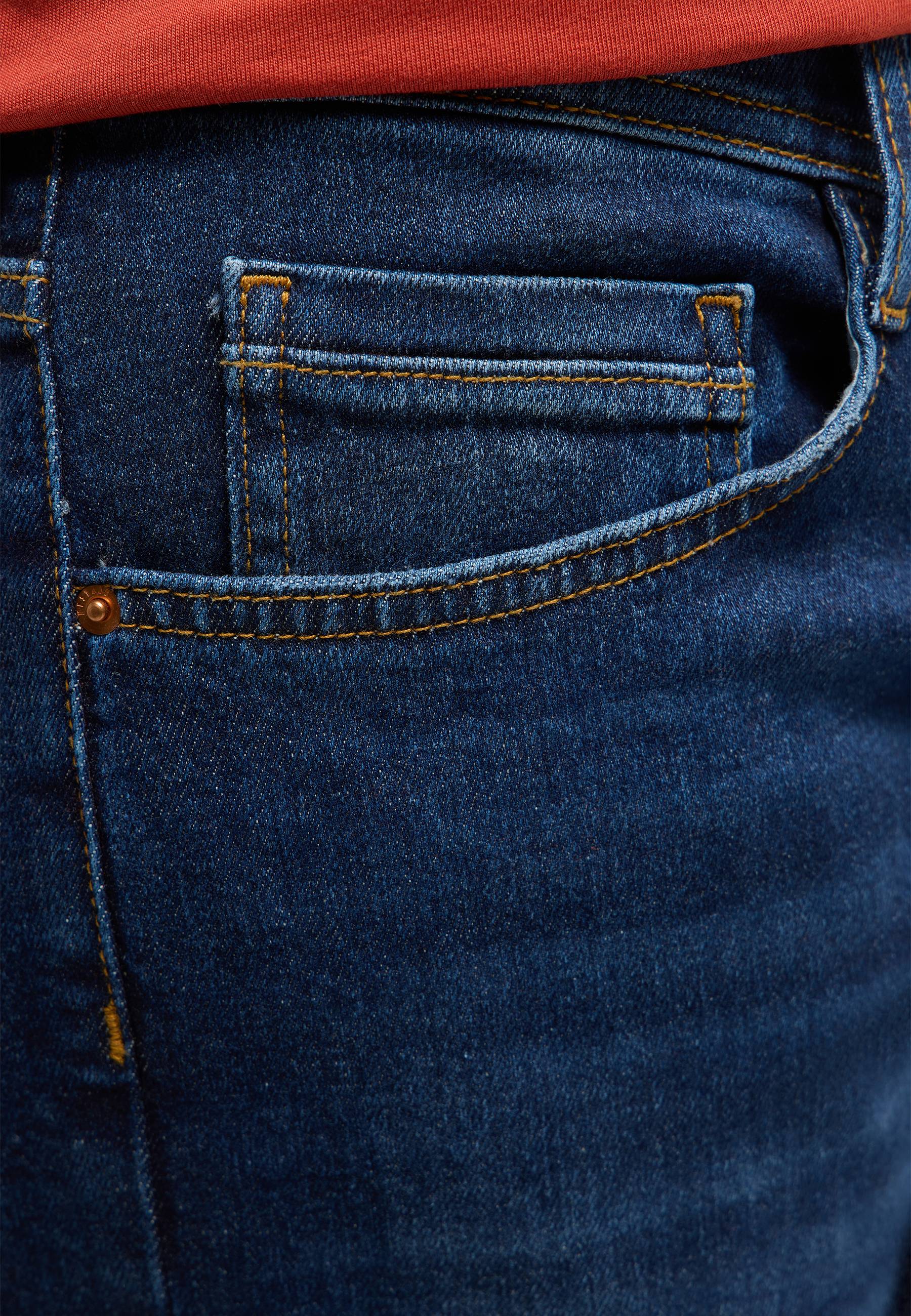 Jeans, Denim, Tasche/Brusttasche?, Blau, Nähte