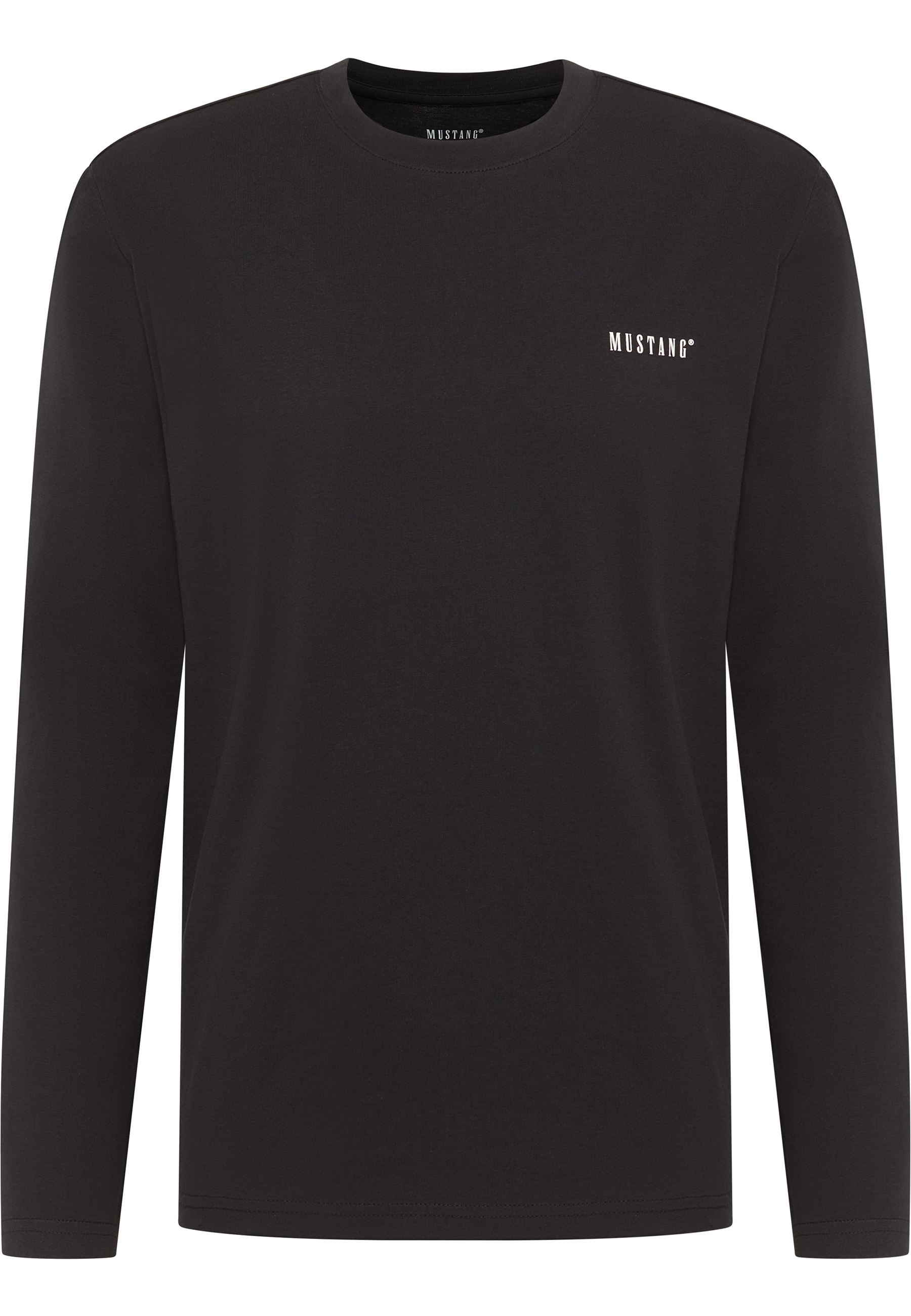 Mustang Herren Langarmshirt Style Asheville, schwarz