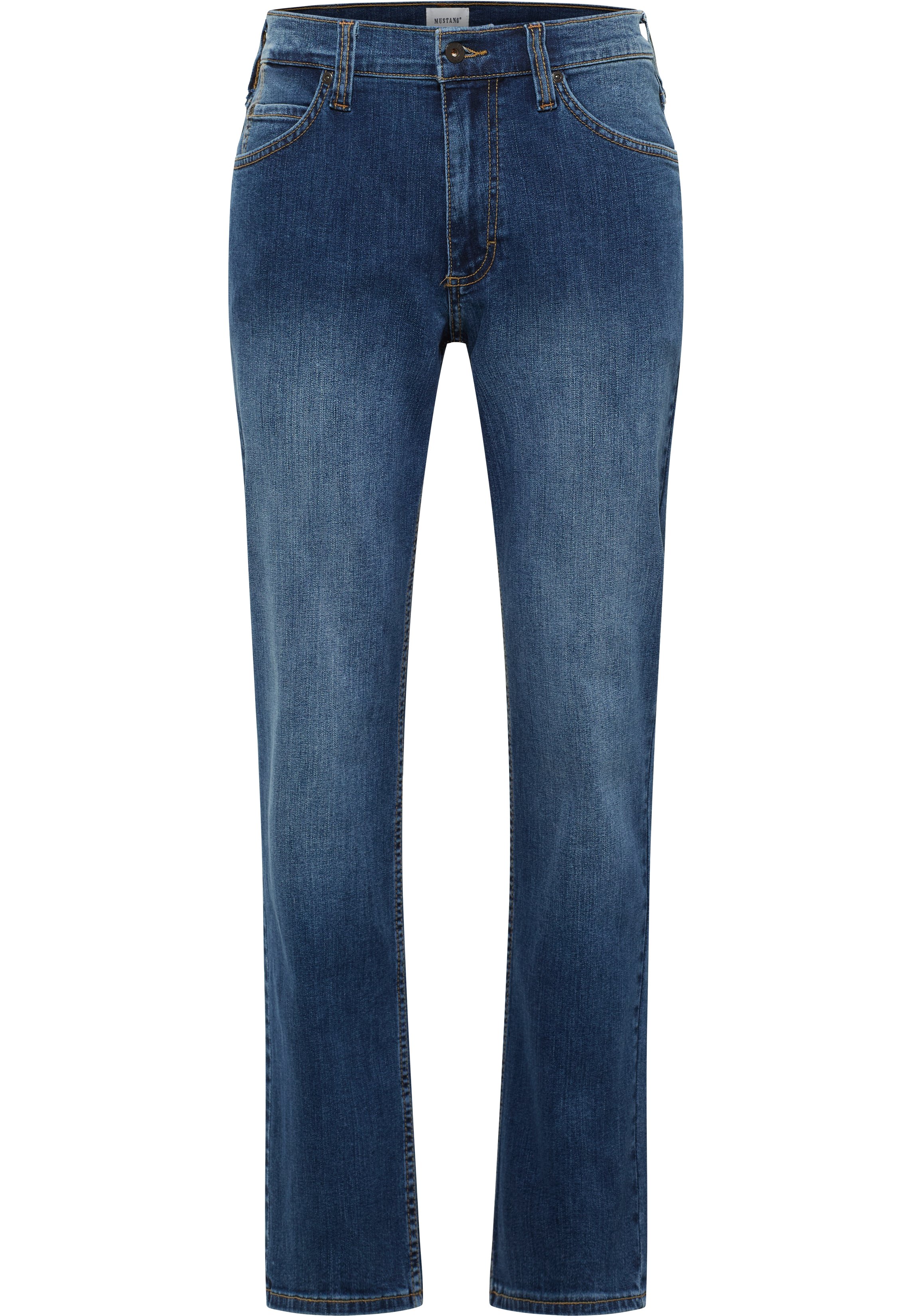 Mustang Herren Jeans Style Tramper Straight, blau dunkel