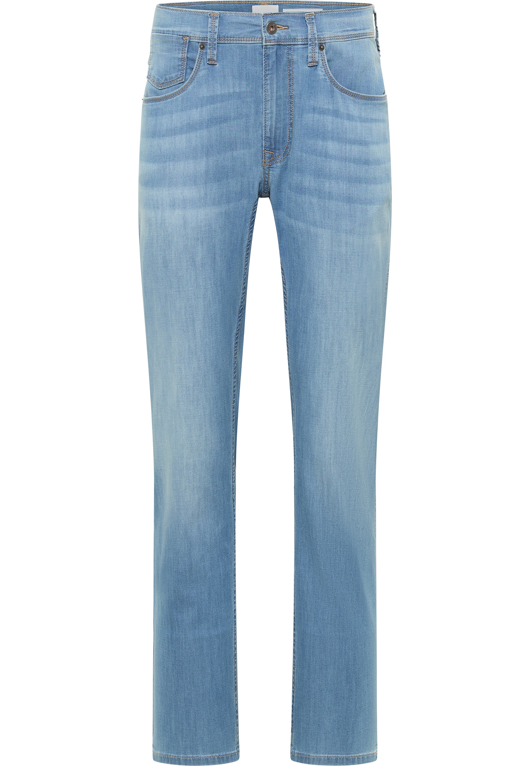 jeans, Denim, Straight leg, leicht gewaschen, Taschen Frontseite?