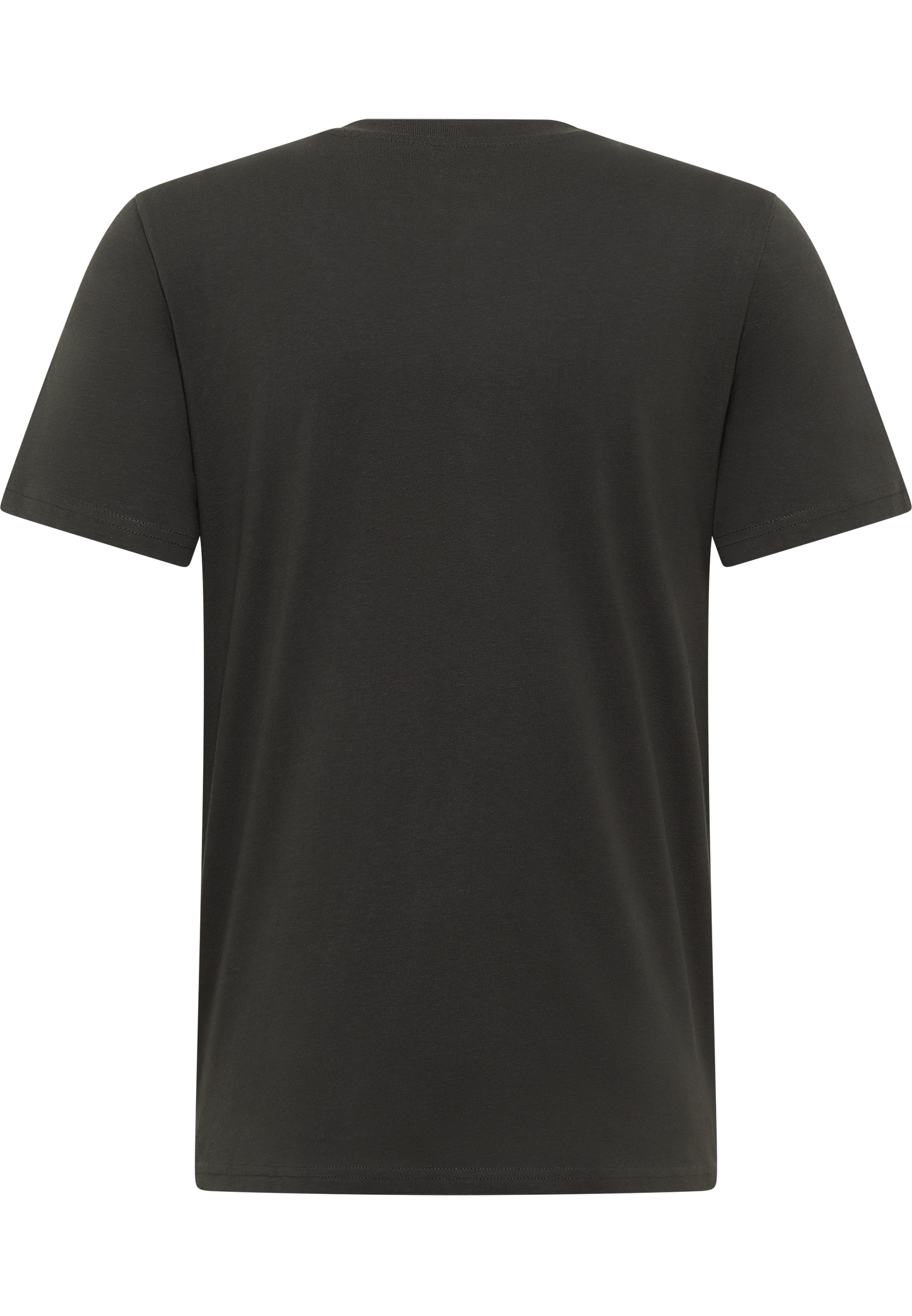T-Shirt, Short sleeves, Crew neck, Plain dark grey, Cotton blend