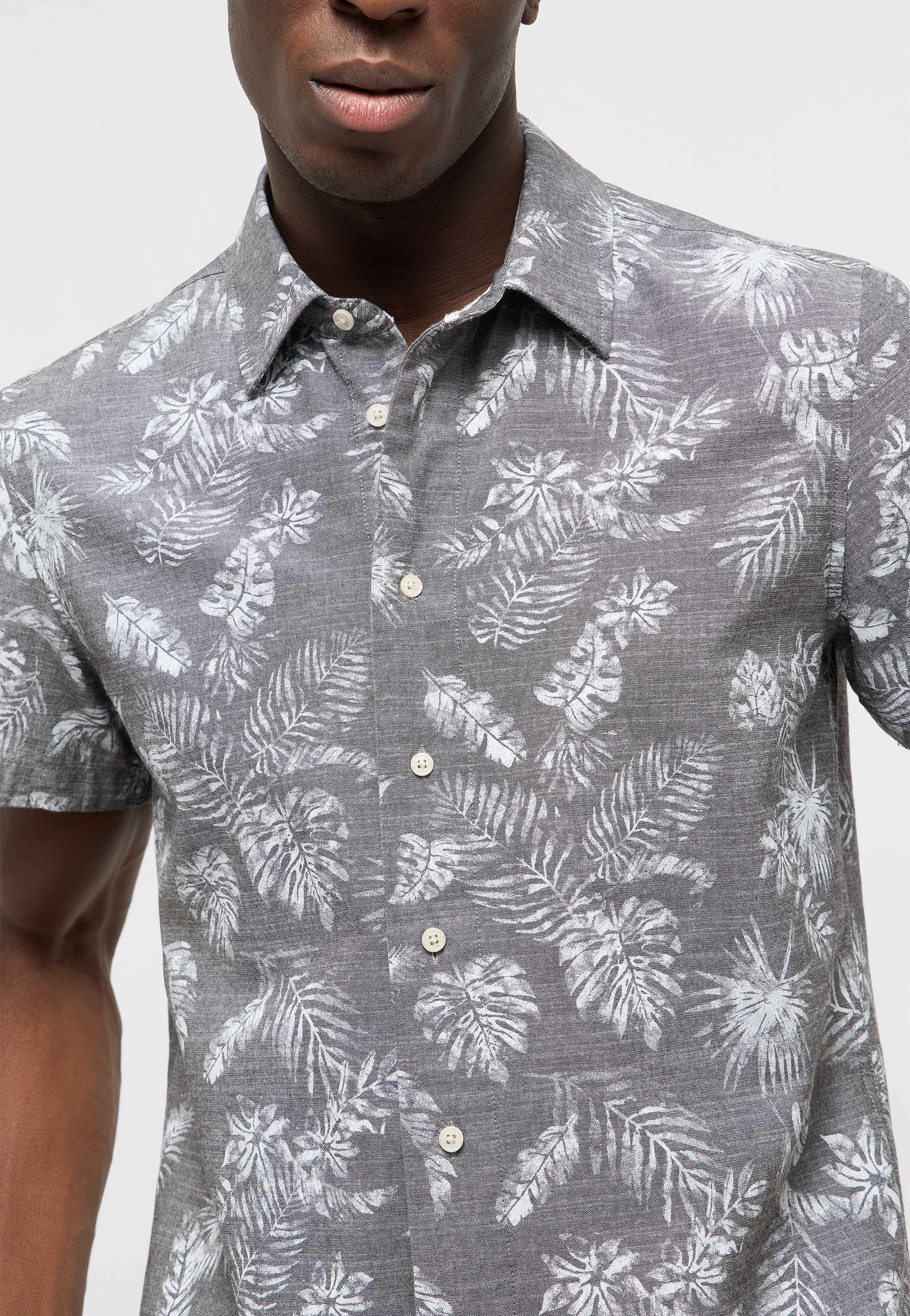 Kurzarmhemd Style Chris Chambray AOP