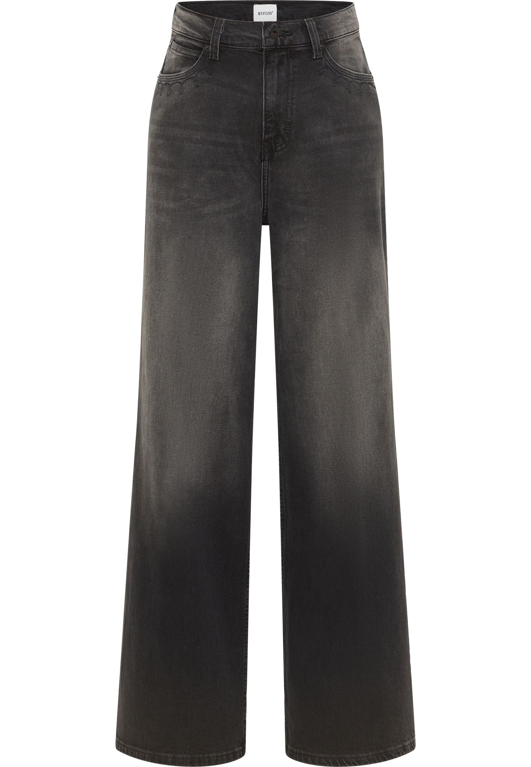 Mustang Damen Jeans Style Luise Wide, anthrazit