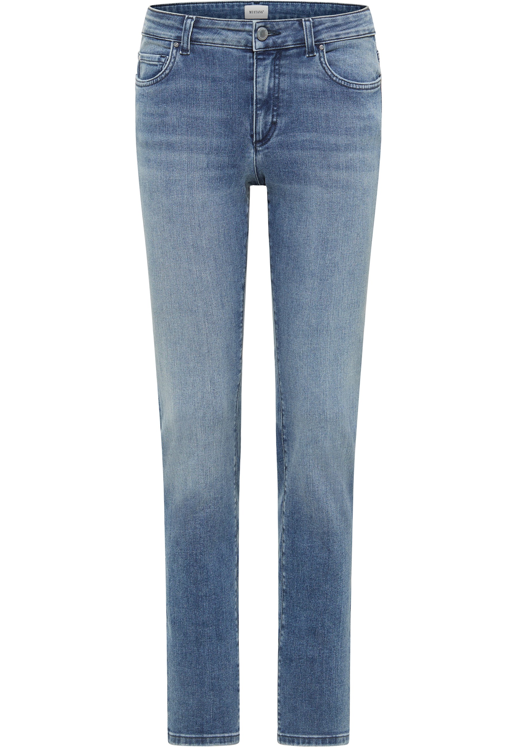 Mustang Damen Jeans Style Crosby Relaxed Slim, blau mittel