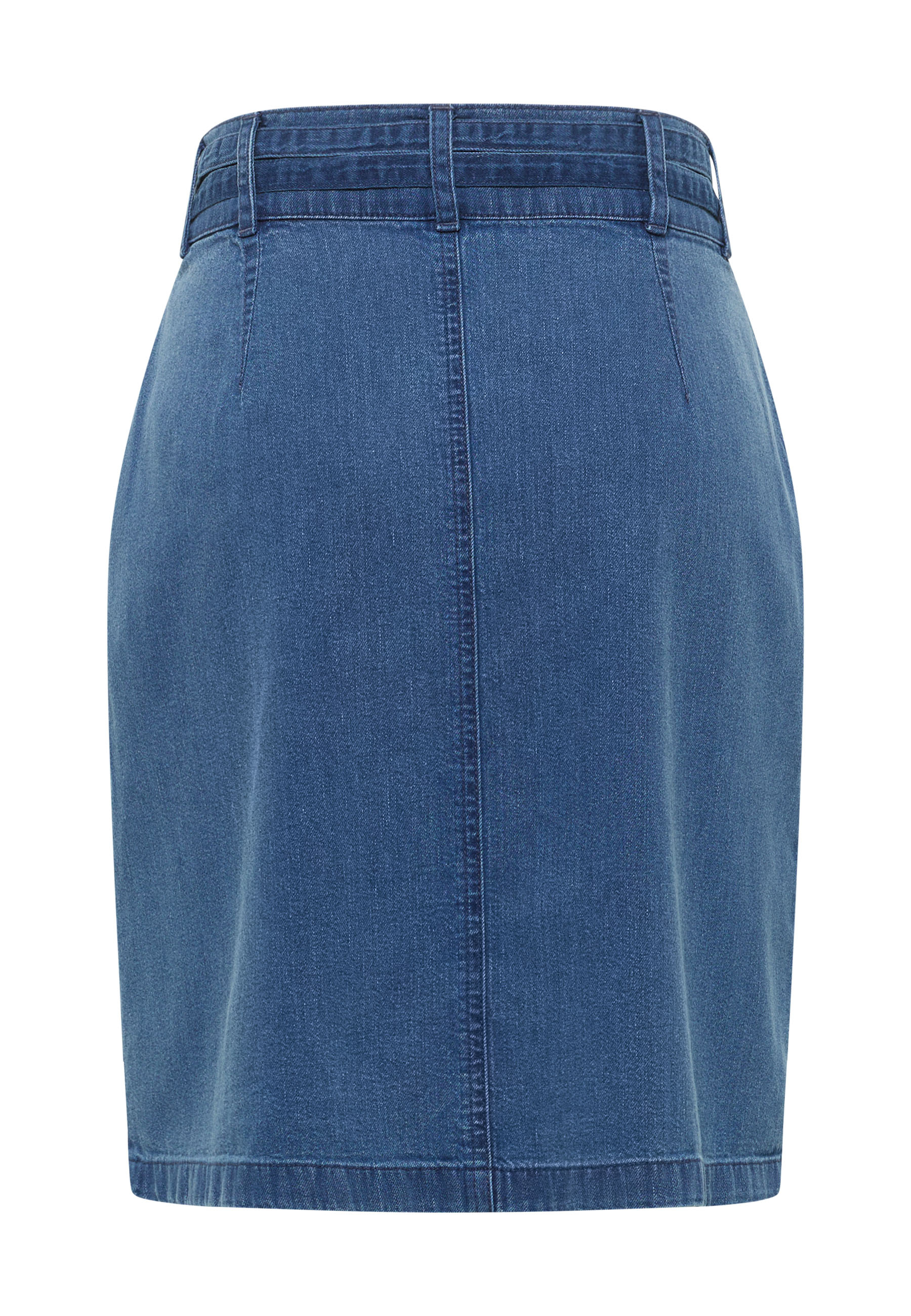 jeansrock, denim, midikleid, unifarben, schlicht