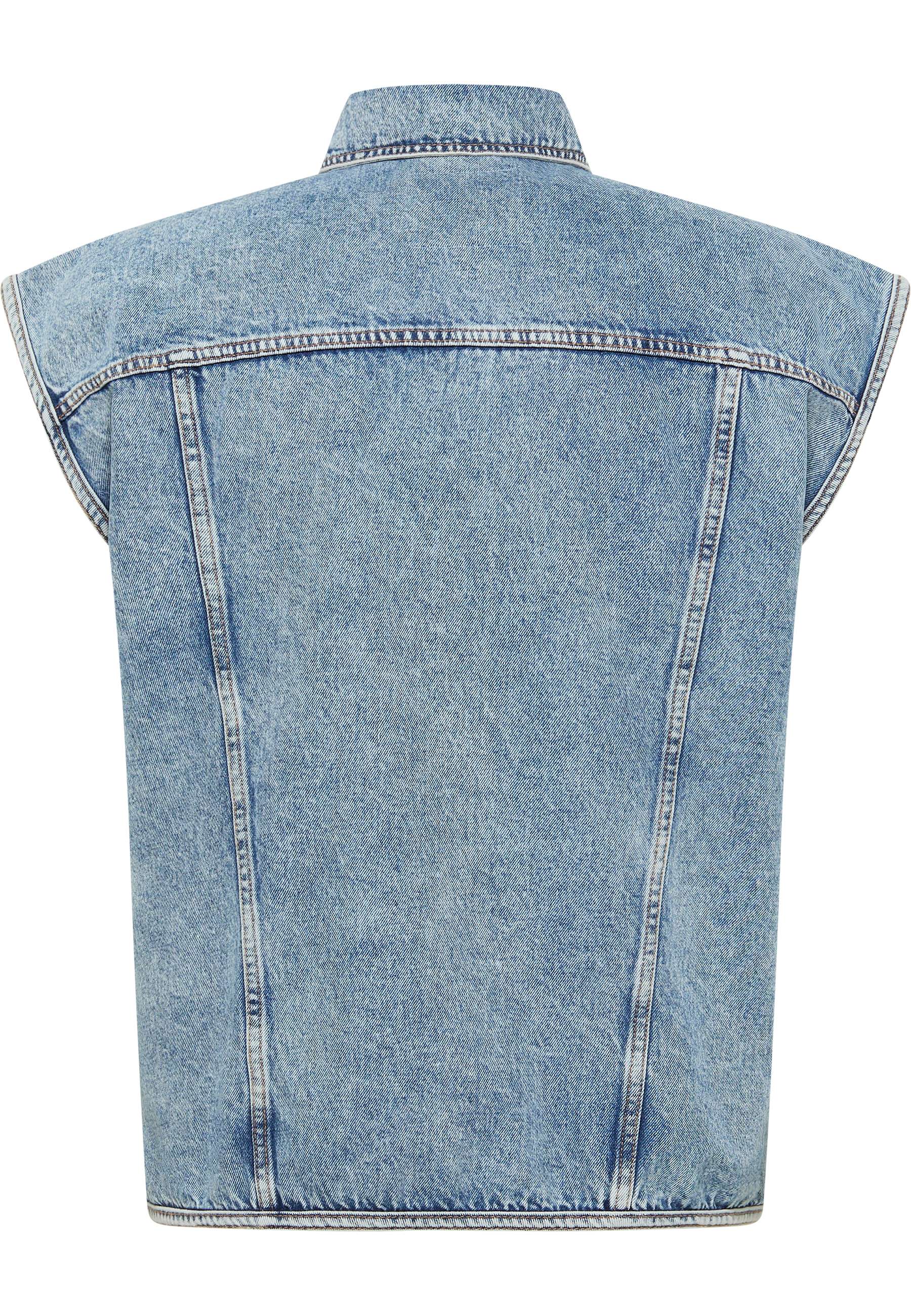 Denim, Jeansjacke, Gesteppte Nähte, Ärmel-Look, Leicht blaue Jeans