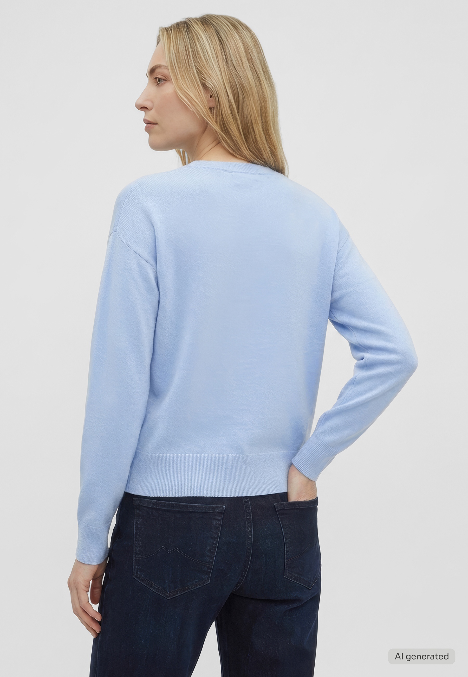 mit Flat-Knit-Struktur