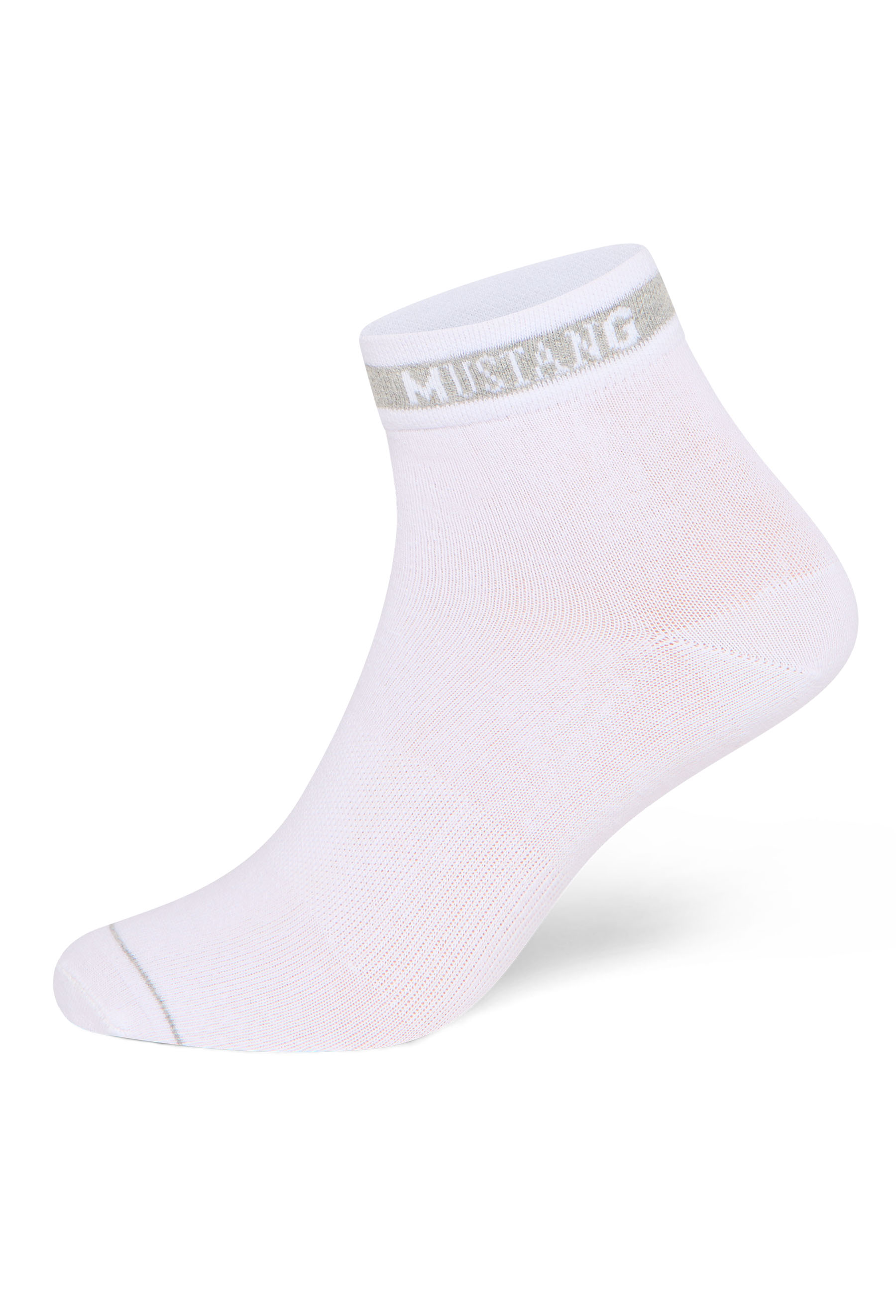 Socken, Sport, Kurz, Weiß, Streifen