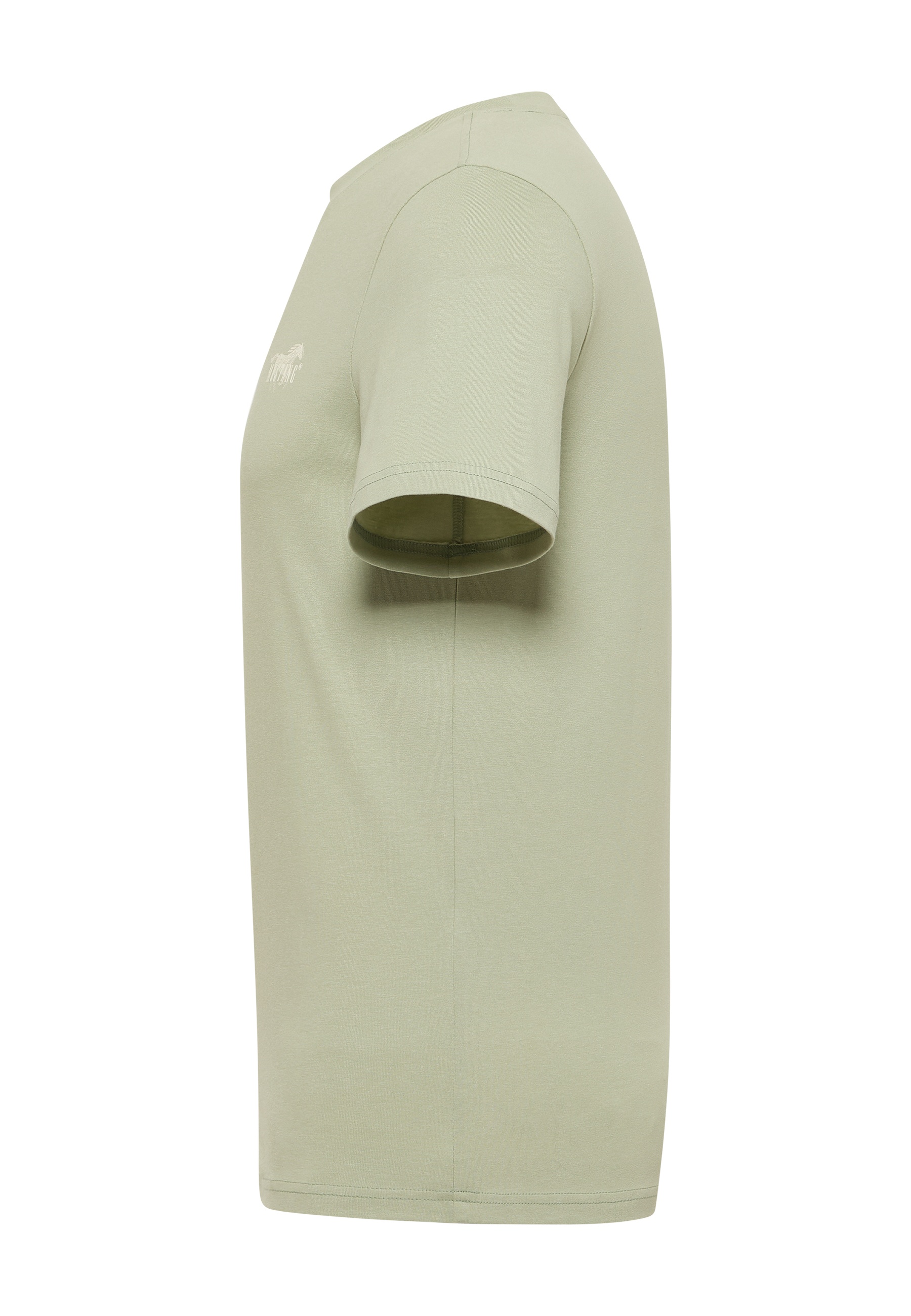 t-shirt, kurzarm, baumwolle, beige, unifarben