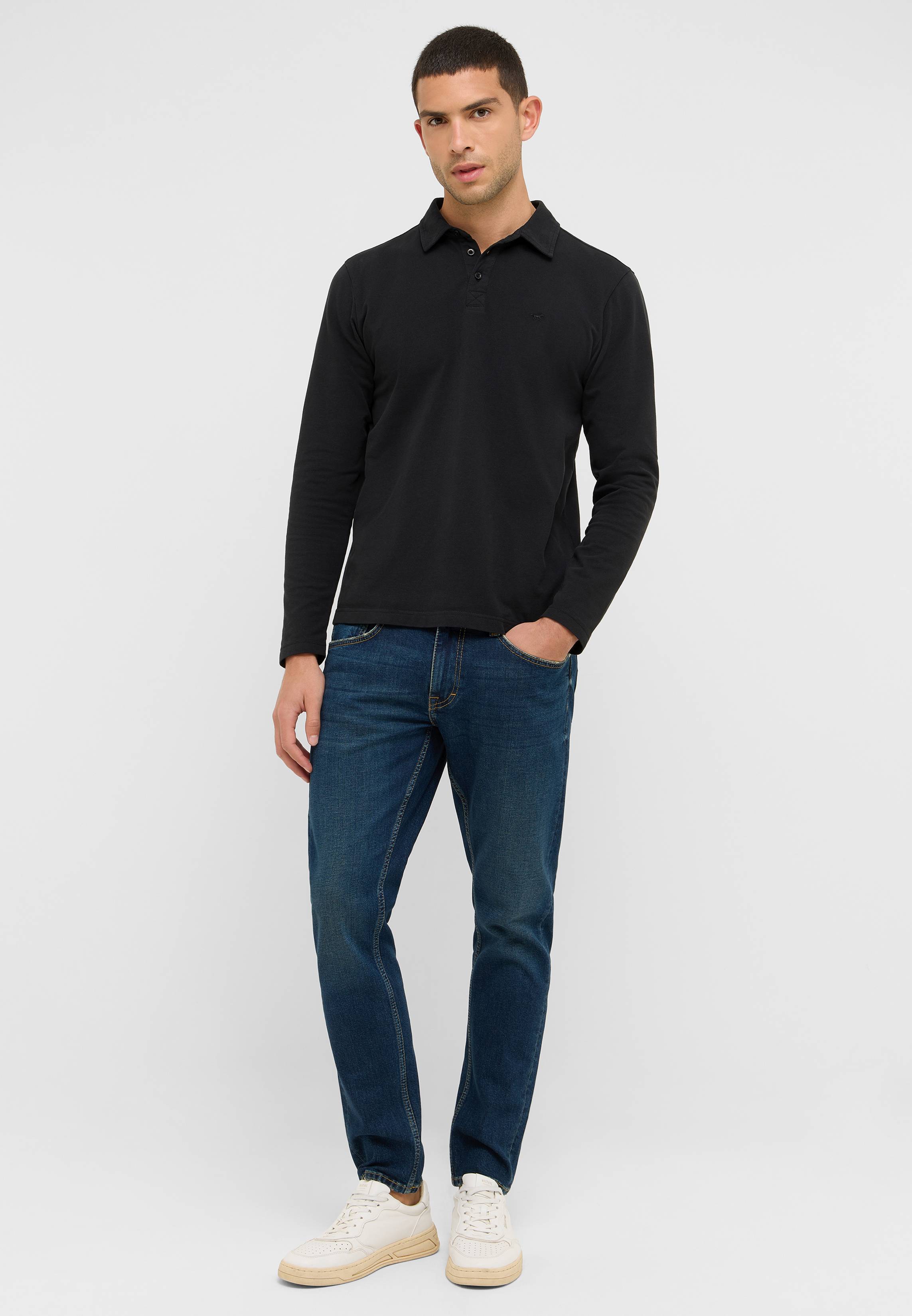 Hosen, Langarm, Hemd, Mann, Person