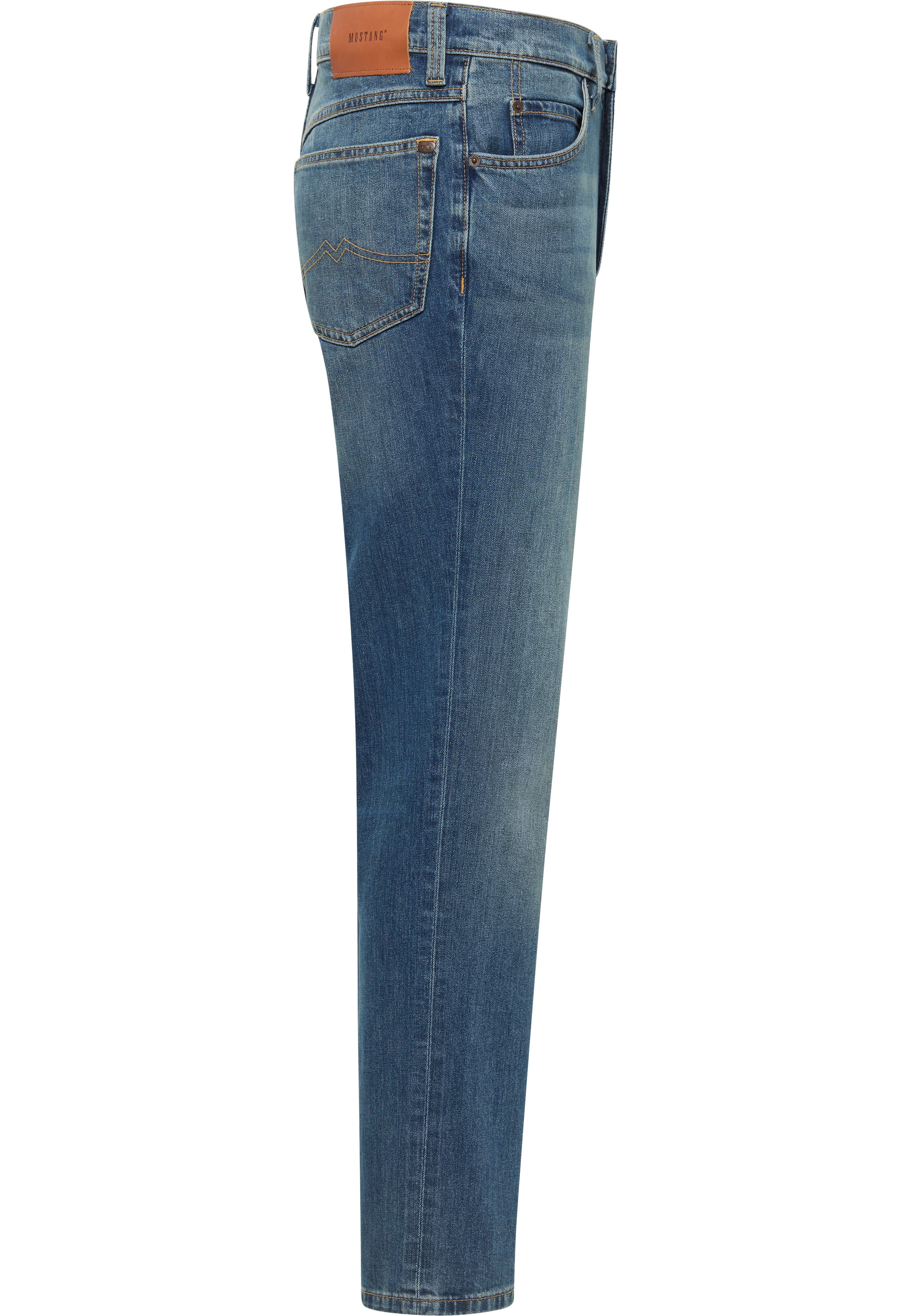 Jeans, Denim, Blau, Slim Fit, Rückentaschen-Stich