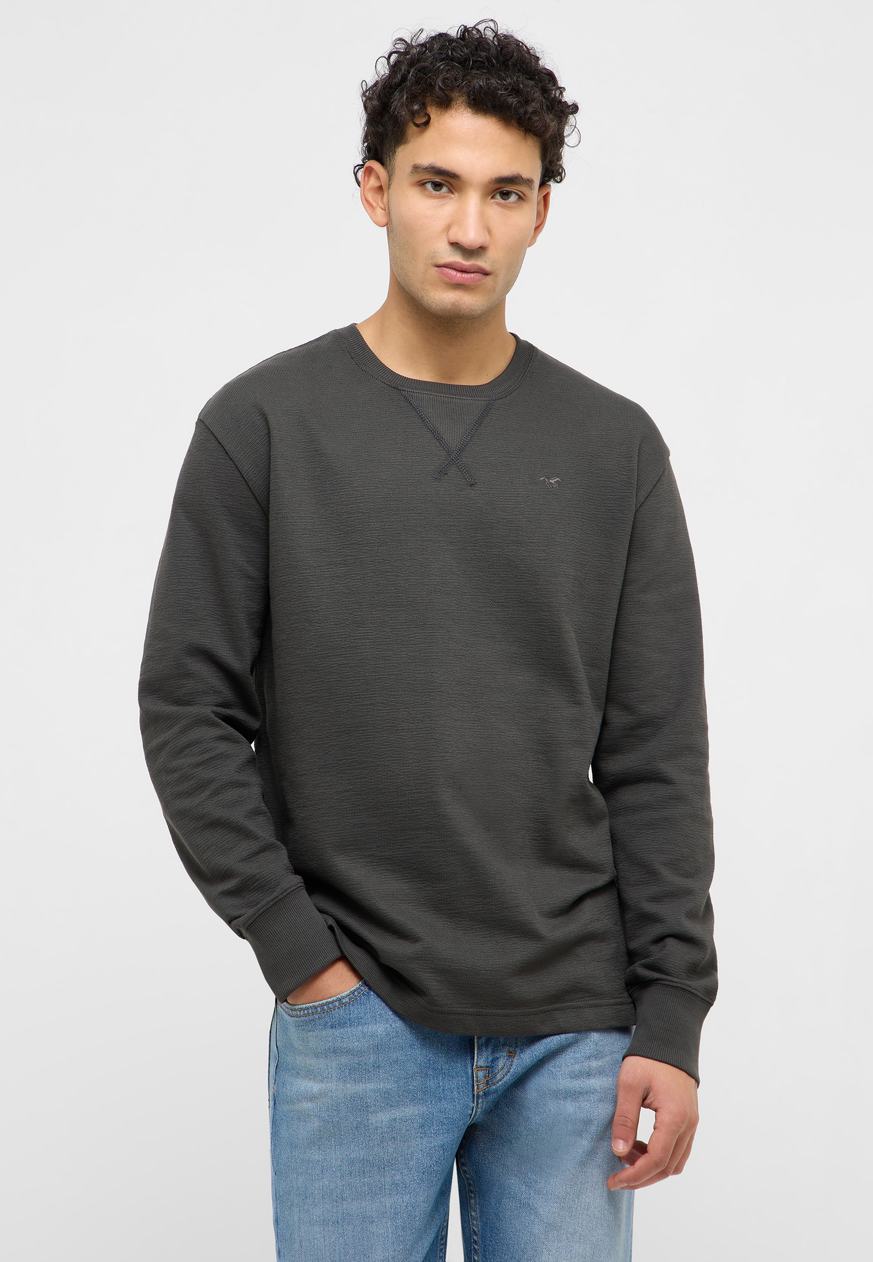 Langarm, Pullover, Sweatshirt, Mann, Person
