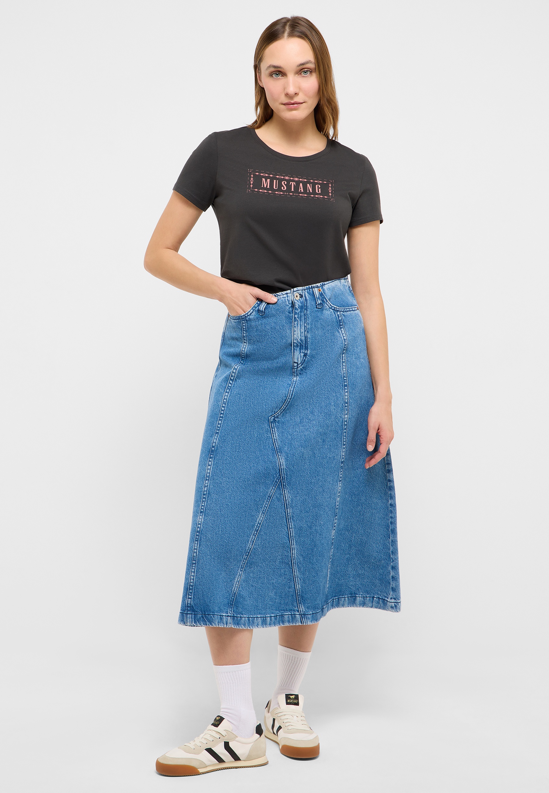 Jeans-Maxirock Style Carrol Denim Skirt
