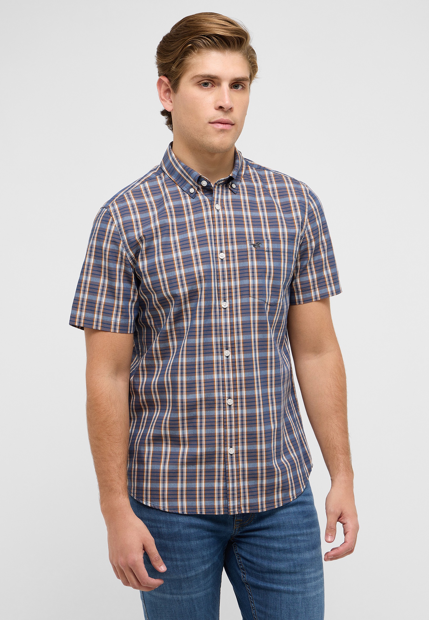 Hemd, Kleid, Hemd, Jeans, Mann, Person