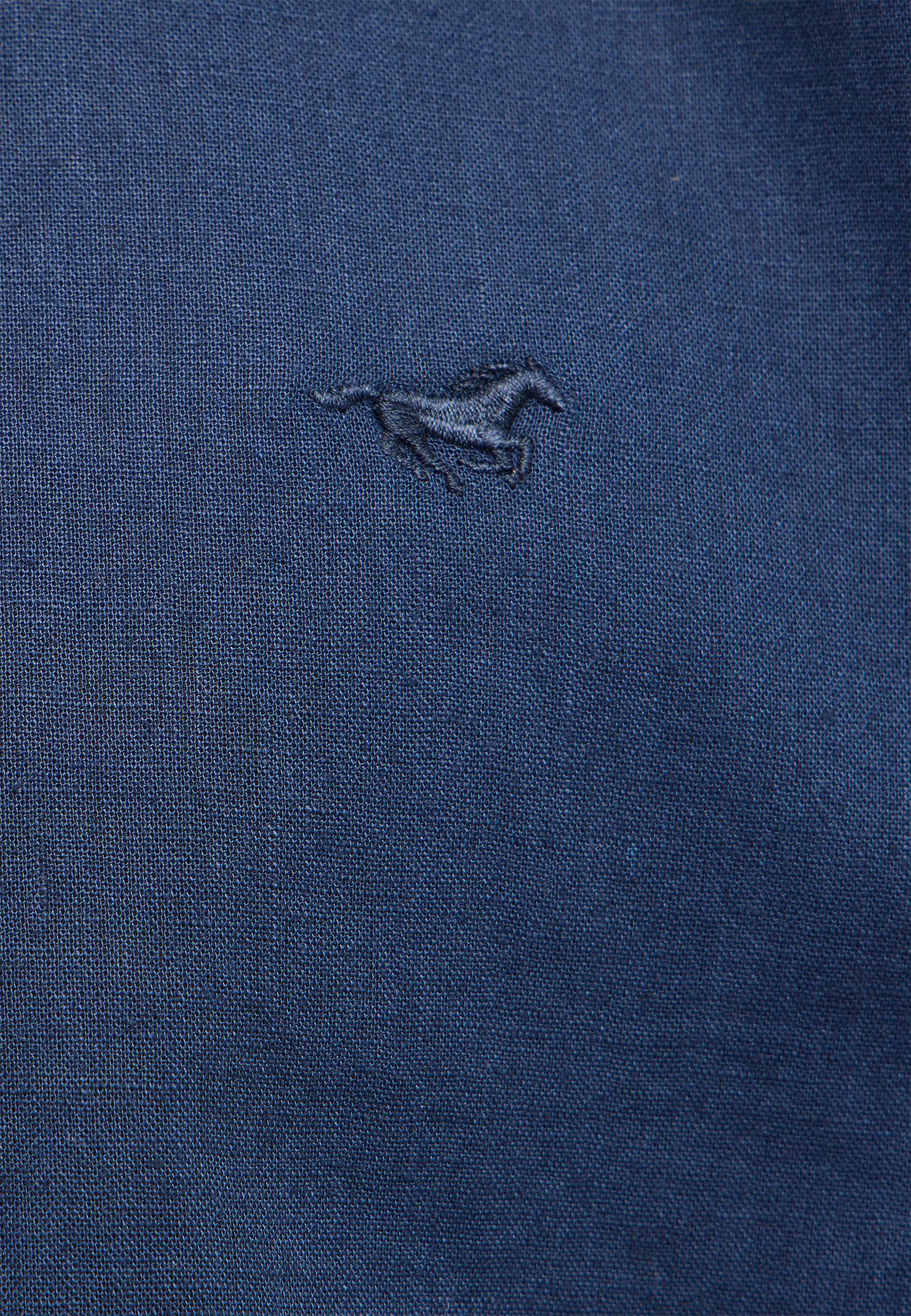 polohemden, emblem-Stickerei, blaues Gewebe, Sticklogo, kleine Stickerei