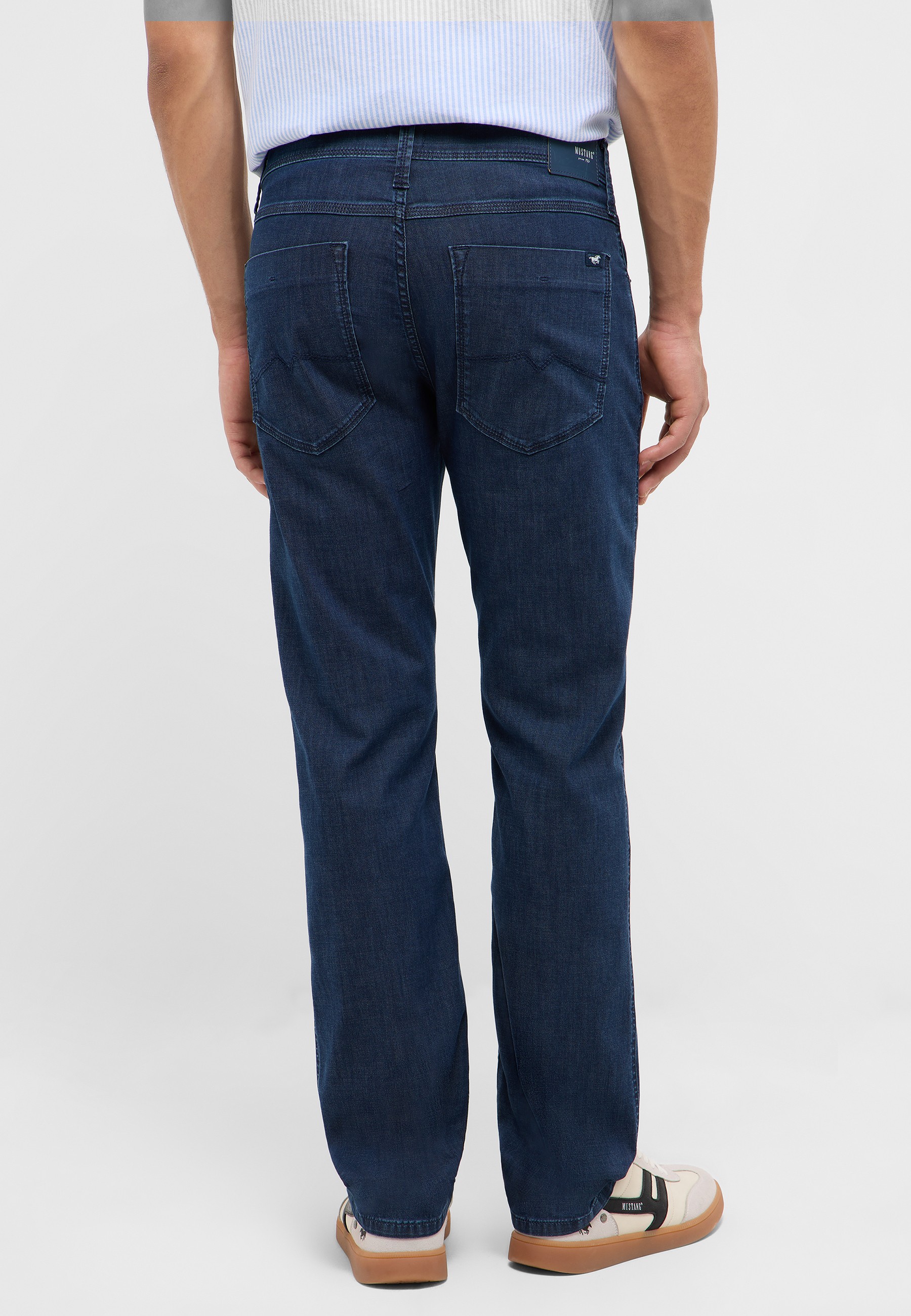 jeans,  denim, 背面口袋, 直筒裤, 蓝色