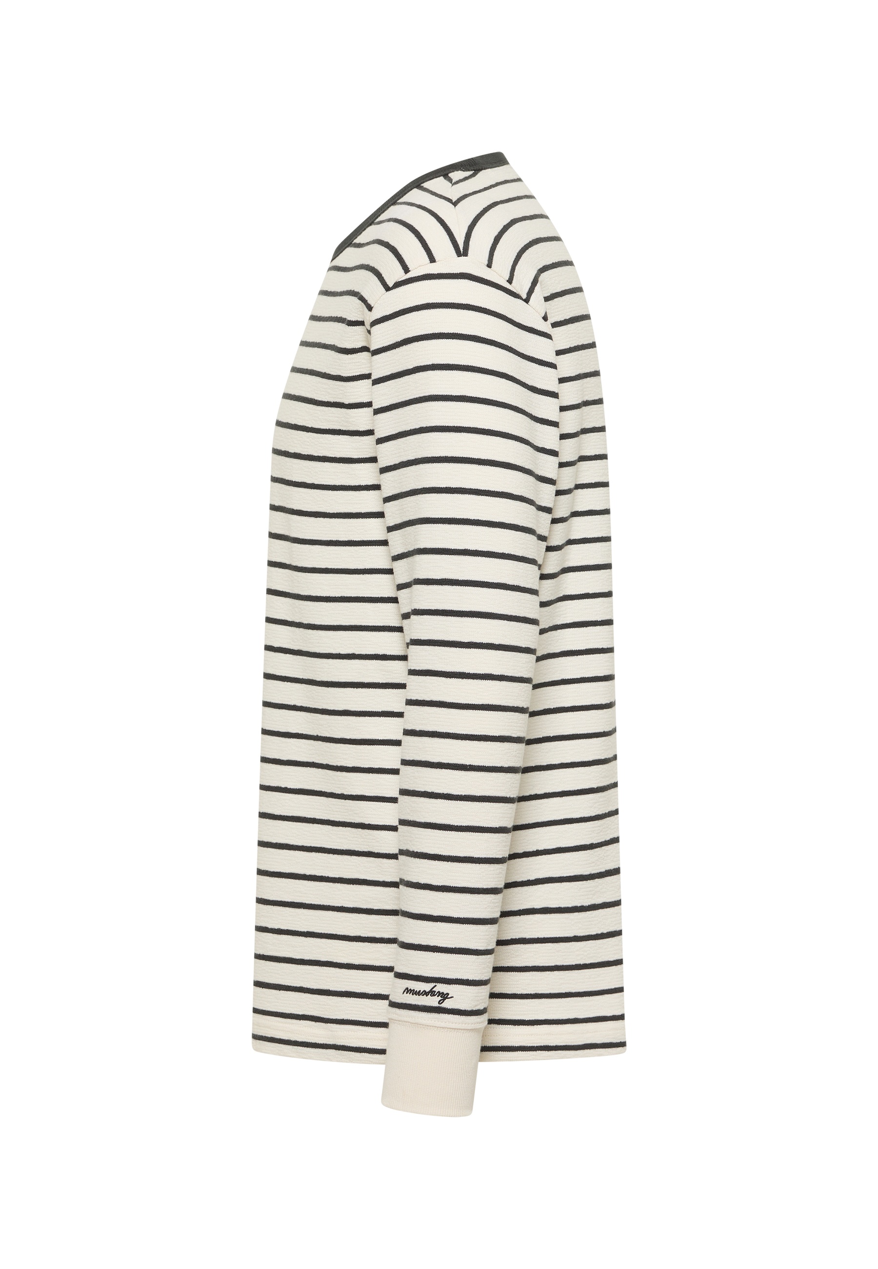 Streifen, Streifen, Strickpullover, Langarm, Pullover