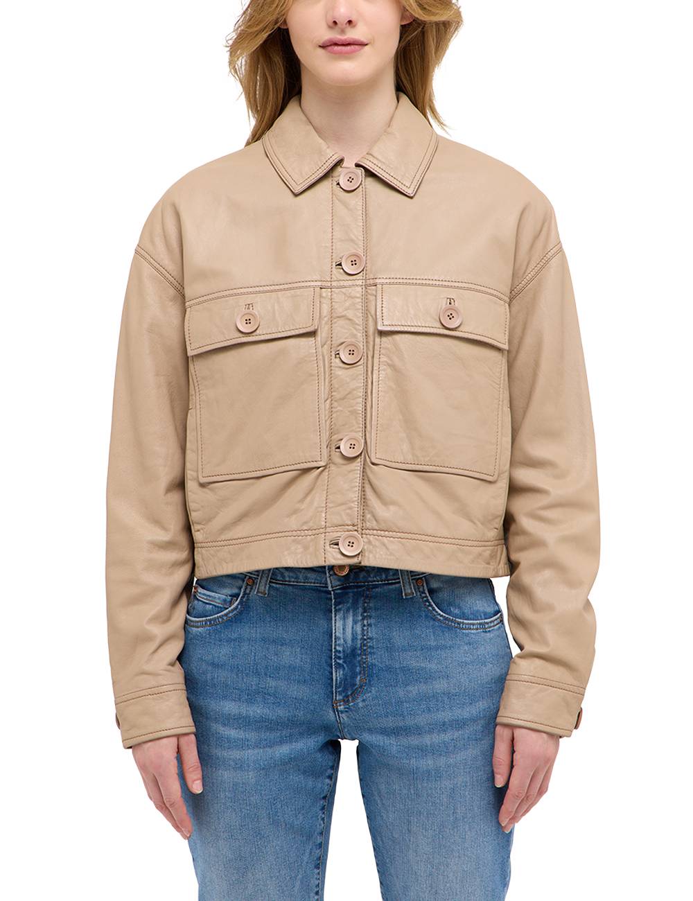 Mantel, Jacke, Hemd, Khaki, Langarm