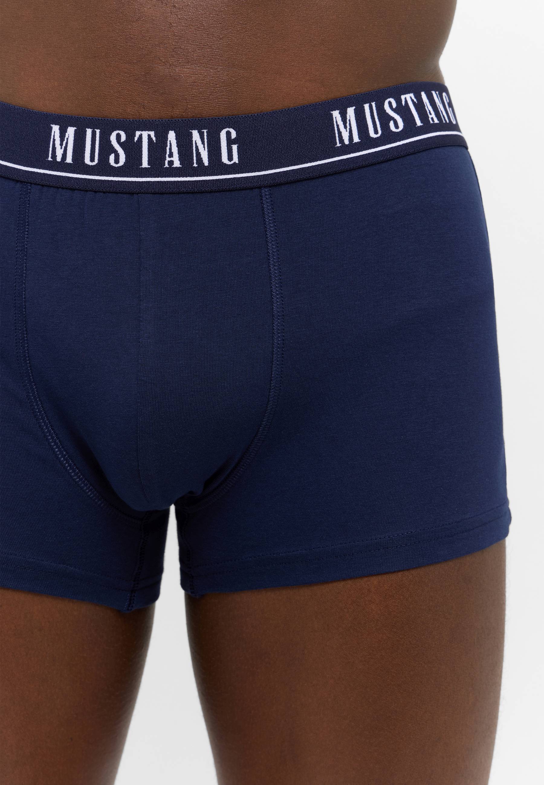 Boxer, Shorts, Unterwäsche, Marineblau, elastischer Saum