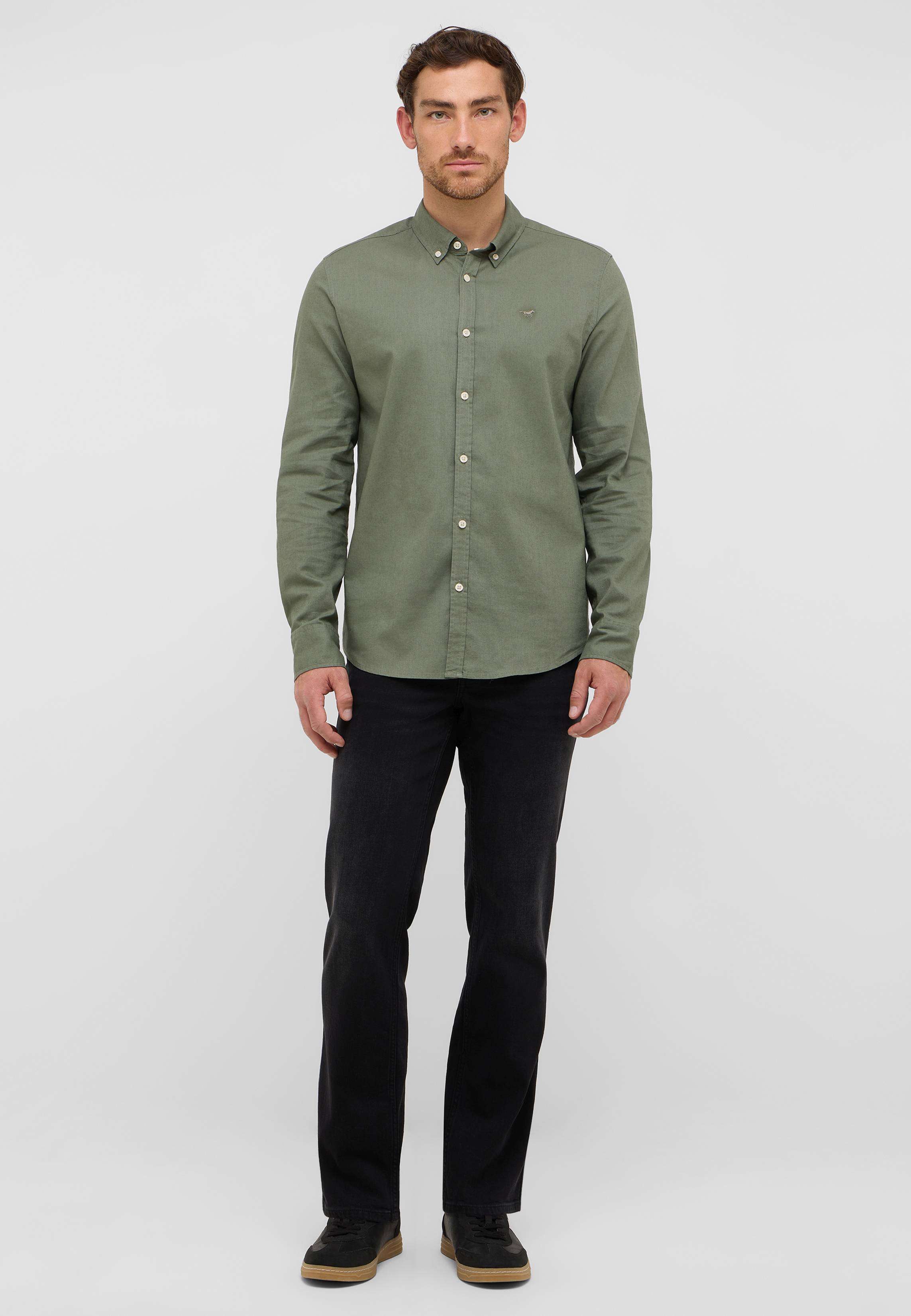 Jeans Style Tramper Straight Hemd, Langarm, Erwachsener, Mann, Person