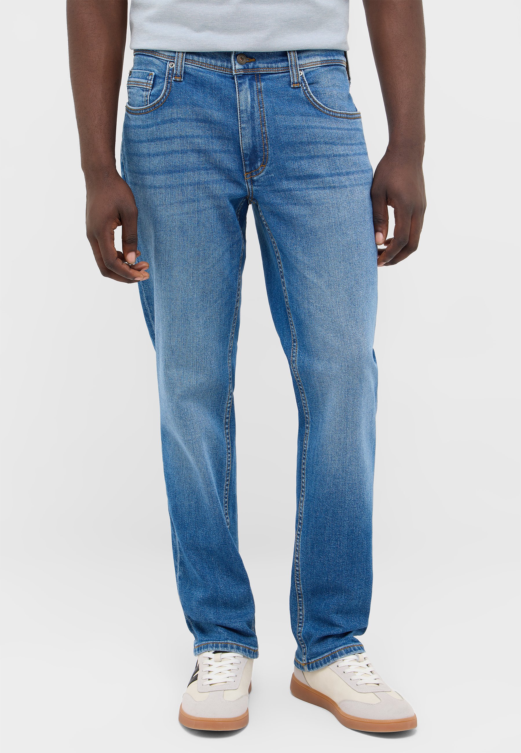jeans,  denim,  straight-leg,  blue wash,  regular fit