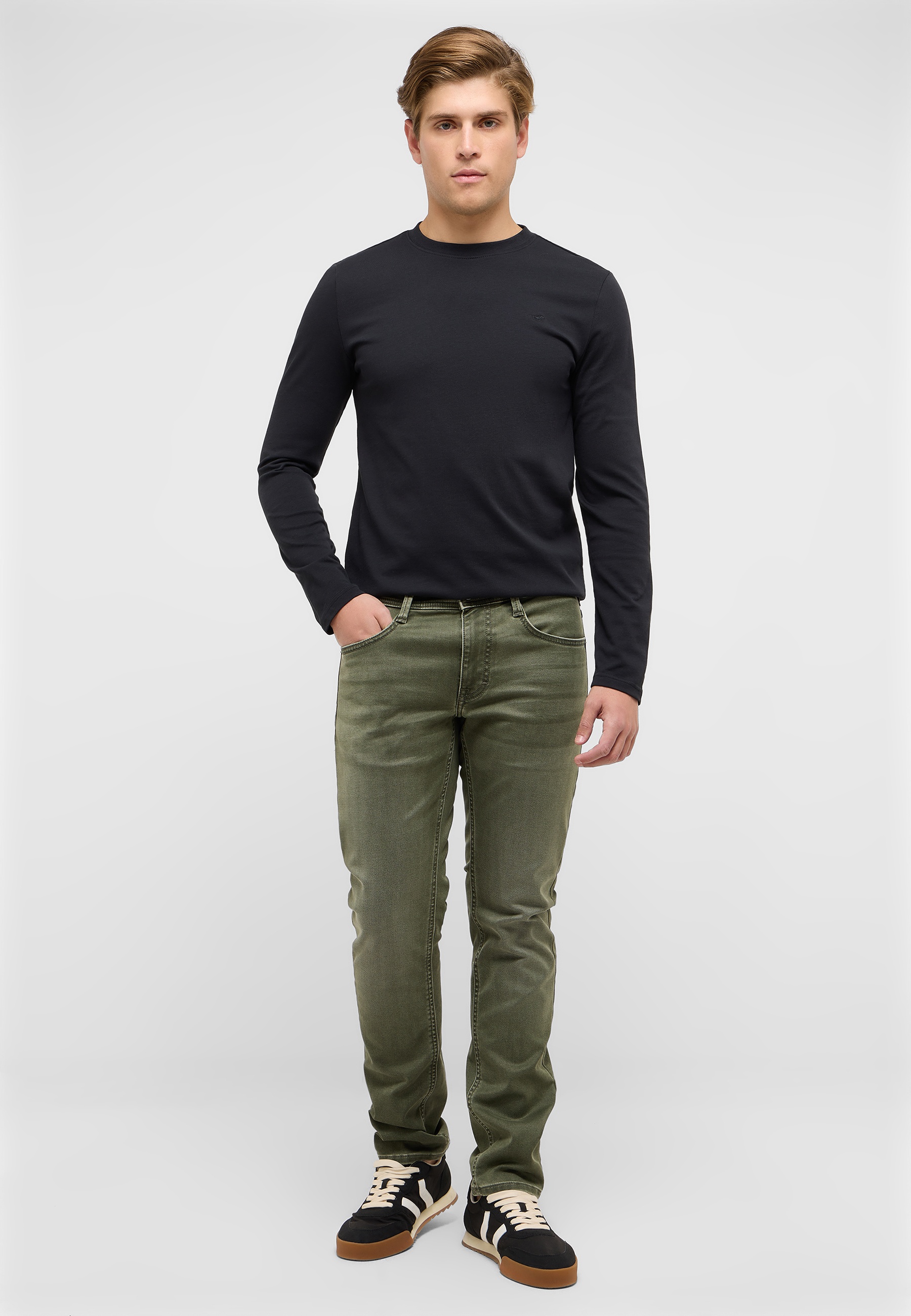 Langarm, Ärmel, Hosen, Person, Stehend