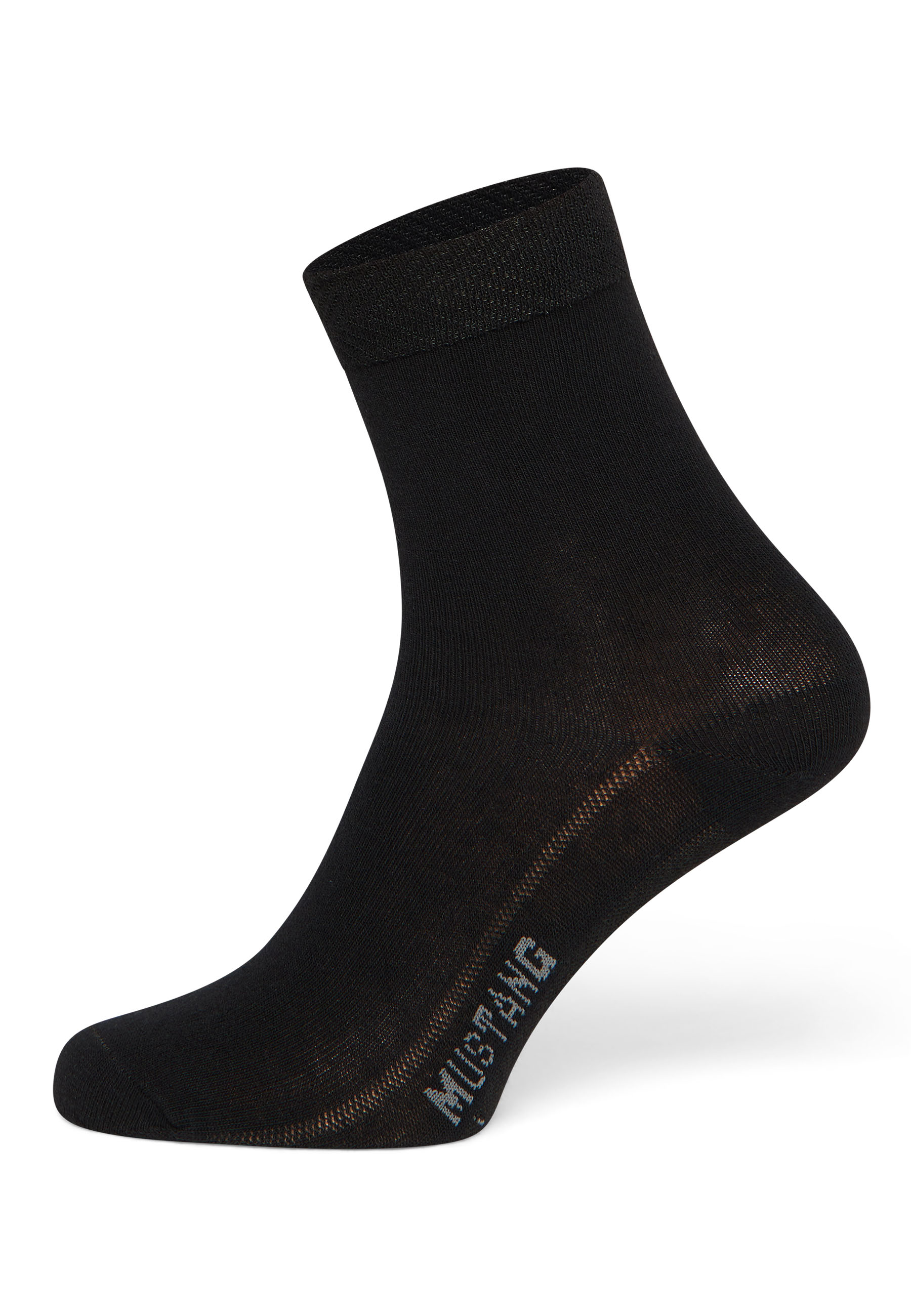 Socken, Knöchel, schwarz, Kompakte Strickung, Rusching