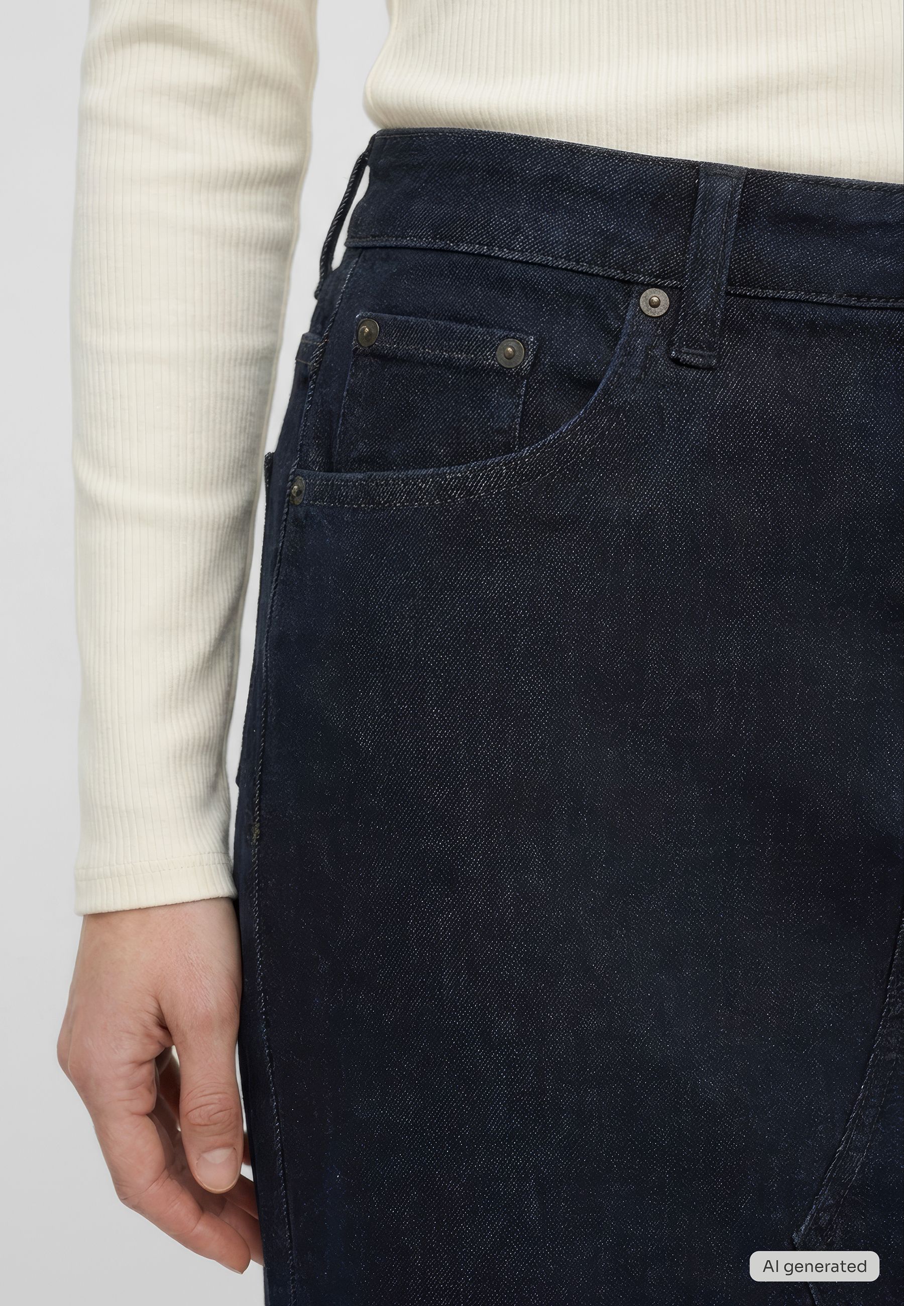 Jeans-Maxirock Style Eureka Denim Skirt