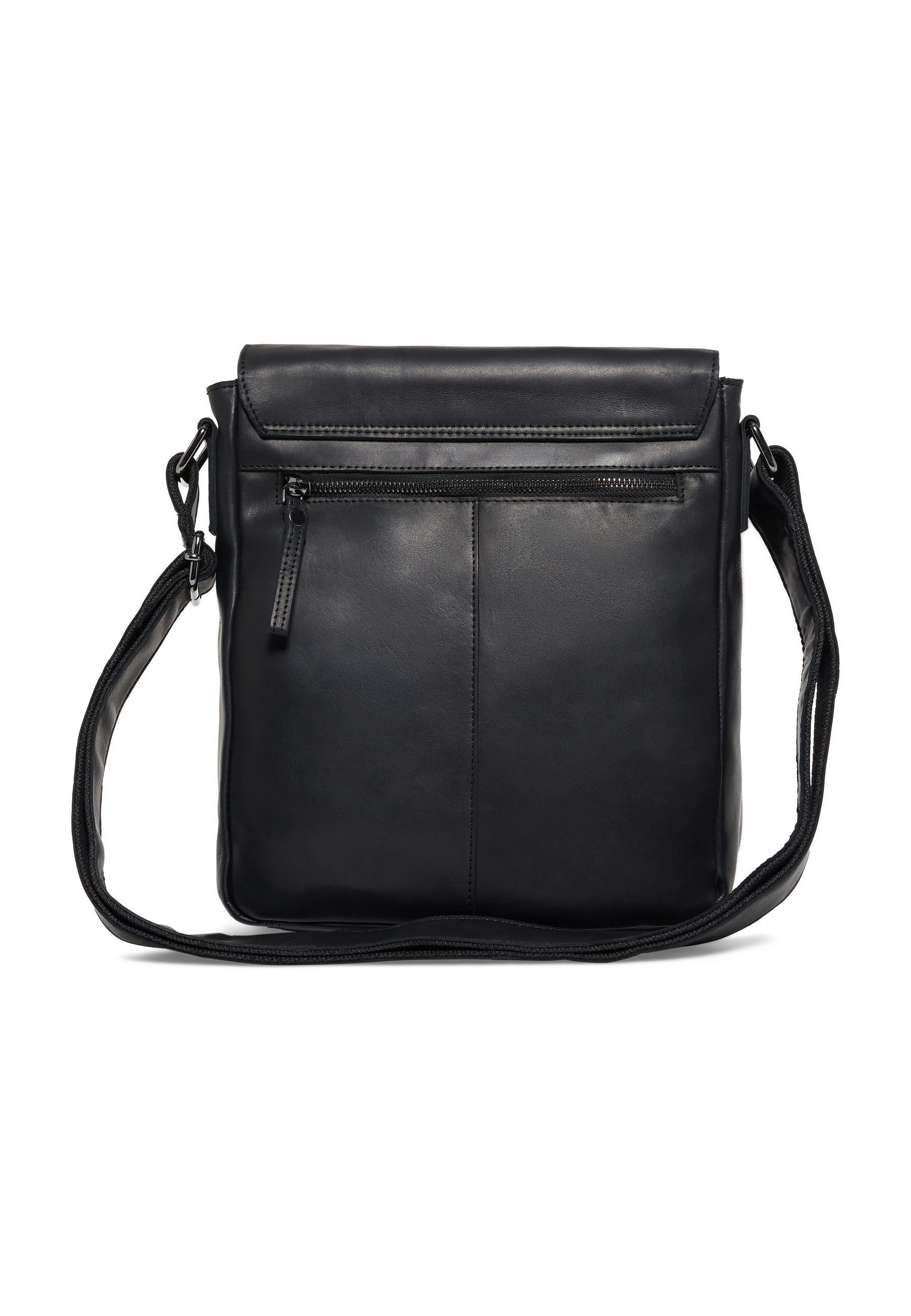 Crossbody-Tasche, schwarz Leder, Reißverschluss Tasche, Schultertasche, kompakte Größe
