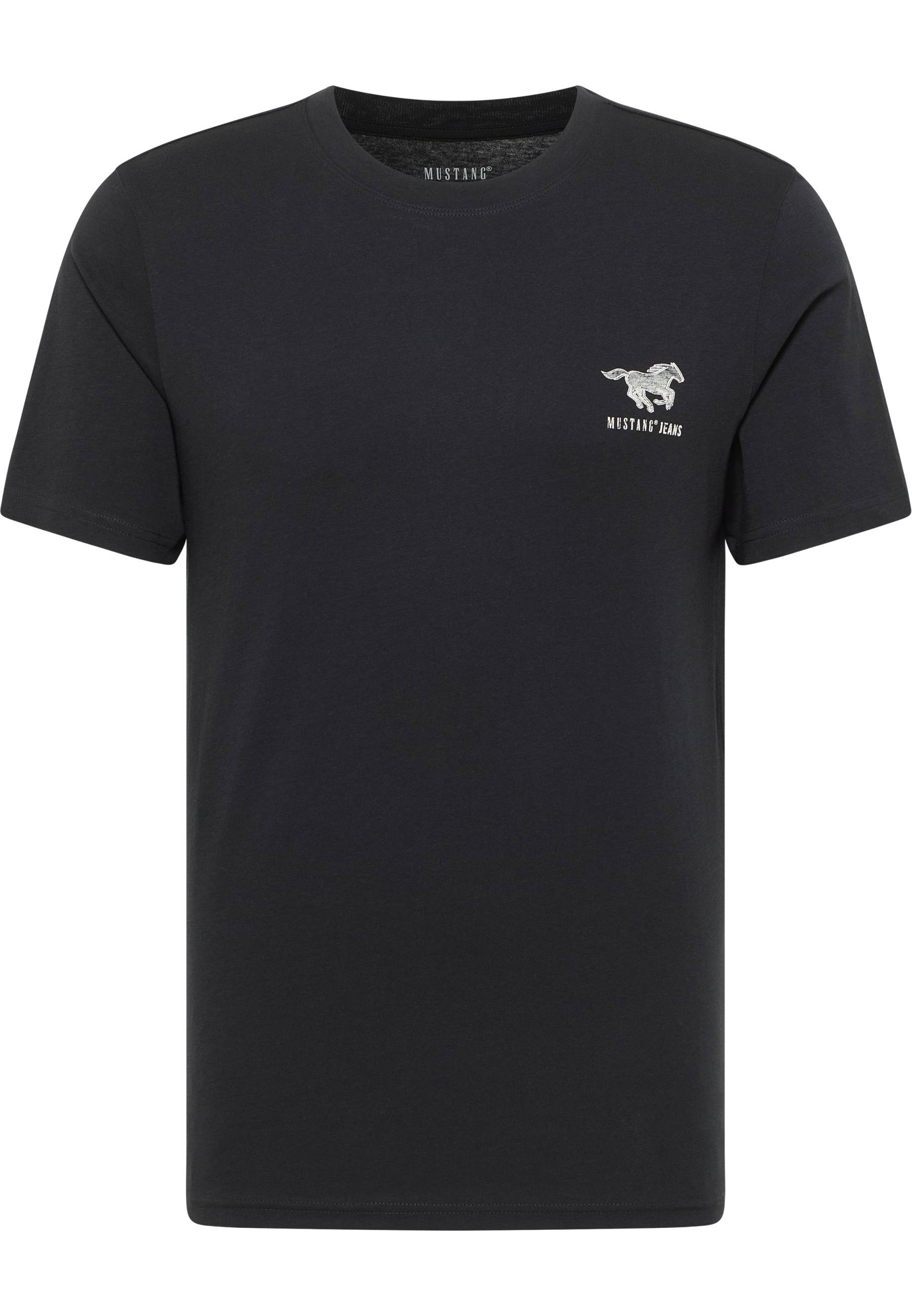 Mustang Herren T-Shirt Style Austin, schwarz