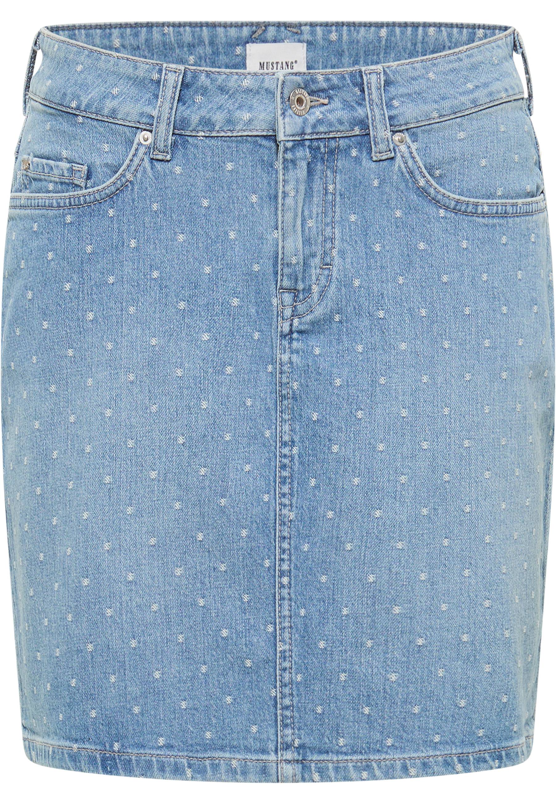 Mustang Damen Jeans-Minirock Style Beatrice Denim Skirt, hellblau